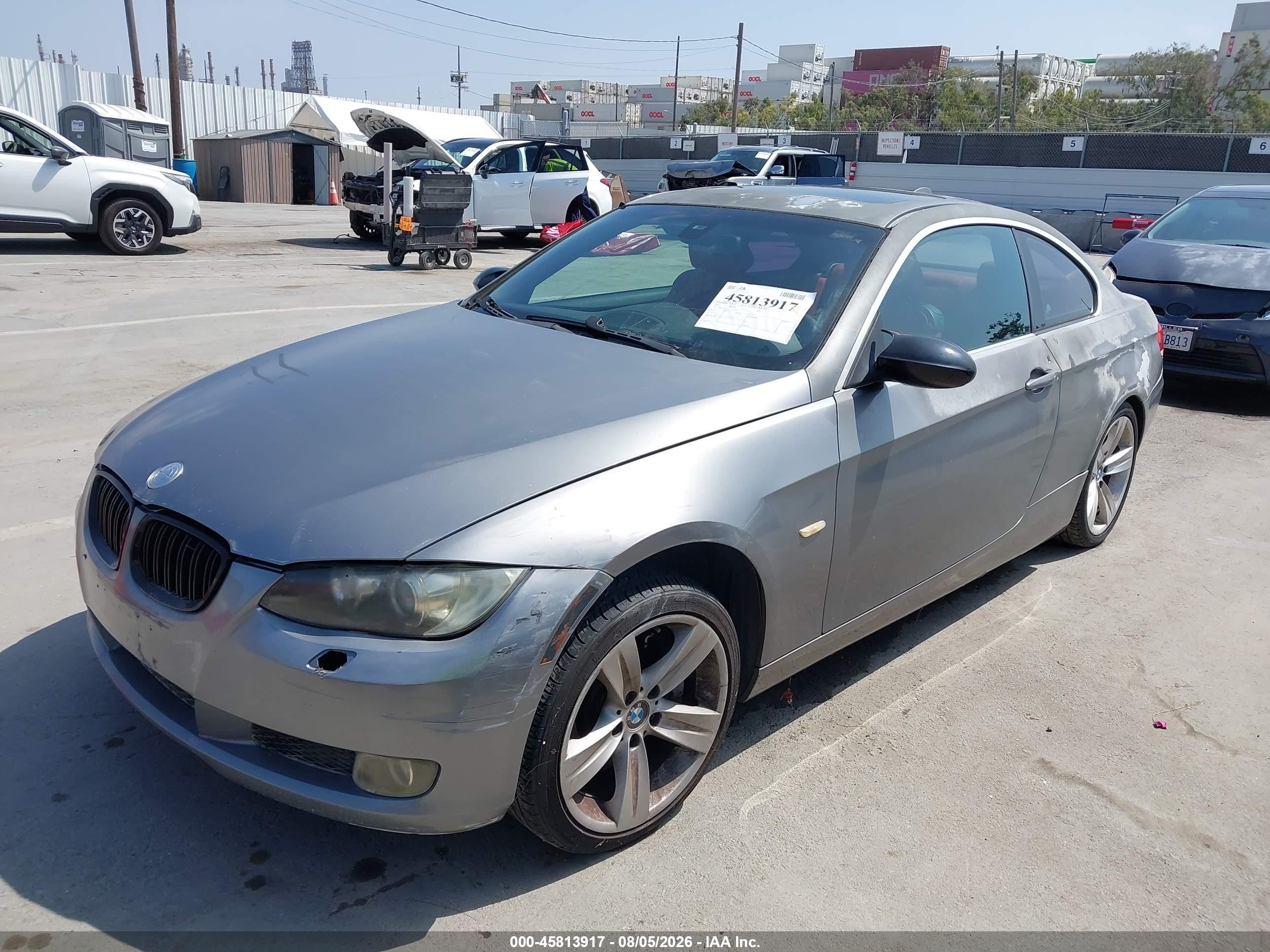 2007 Bmw 335i   Gray vin: WBAWB73547P037524