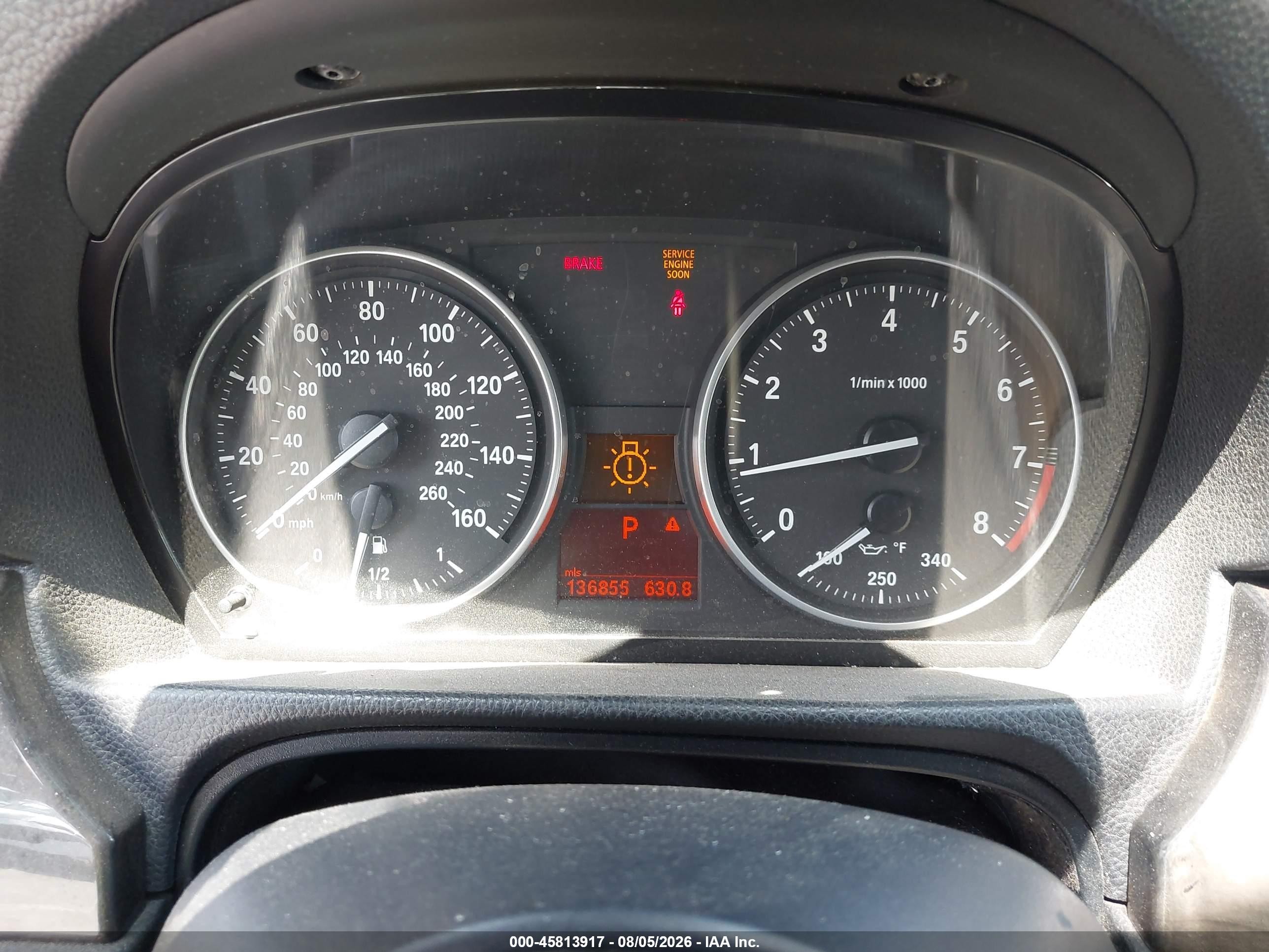 2007 Bmw 335i   Gray vin: WBAWB73547P037524