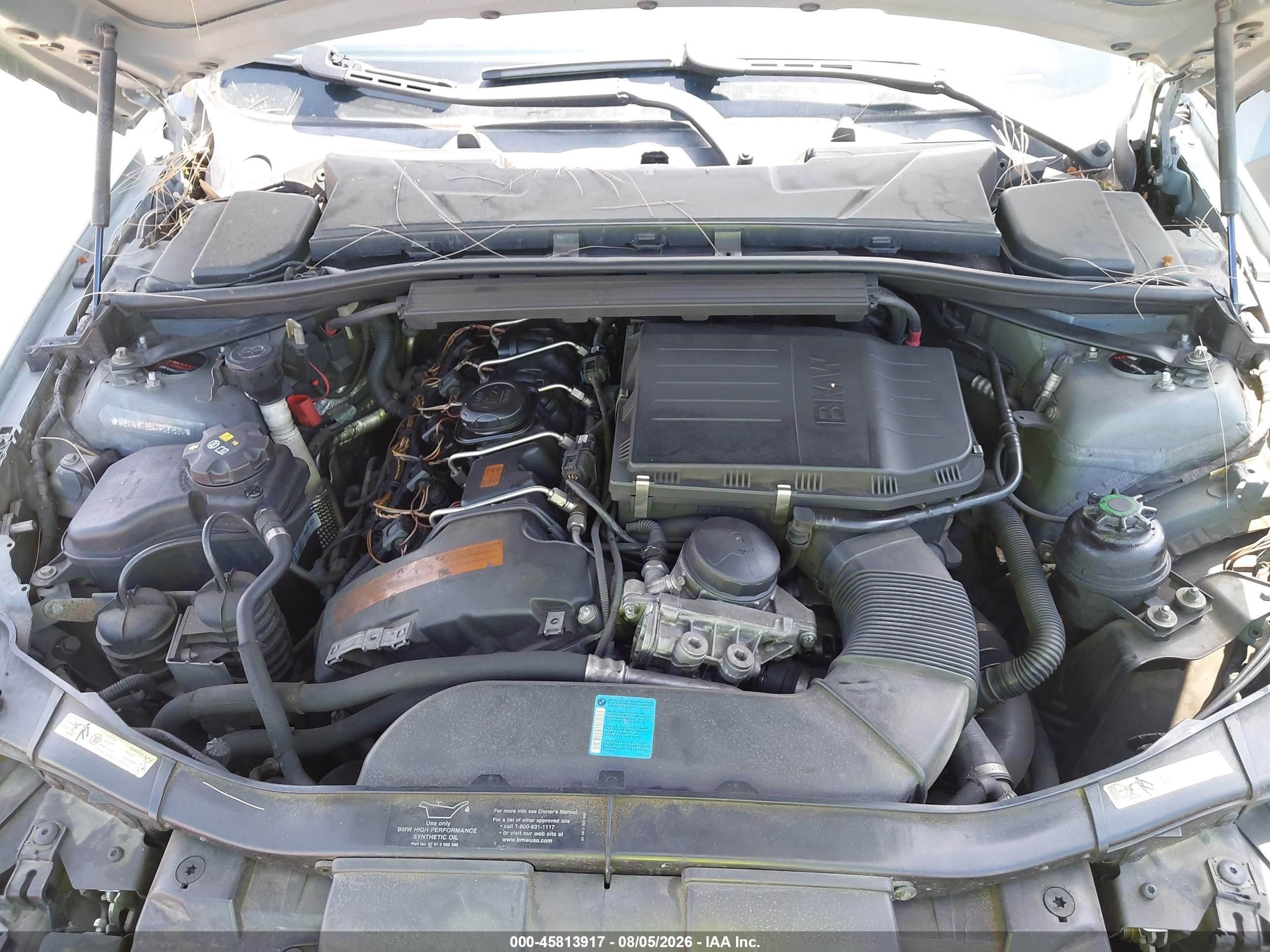 2007 Bmw 335i   Gray vin: WBAWB73547P037524