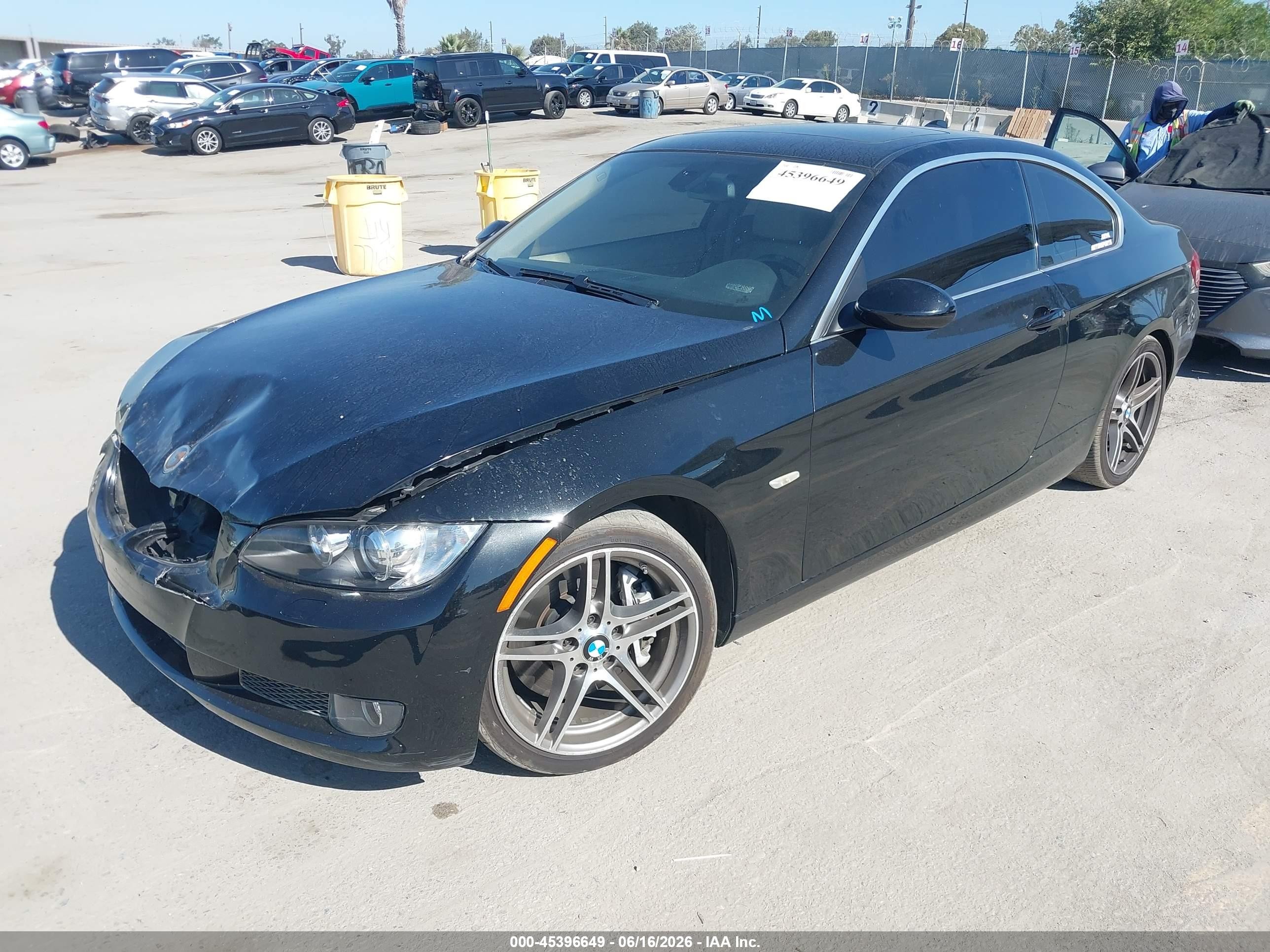 2007 Bmw 335i   Black vin: WBAWB73587PV83307
