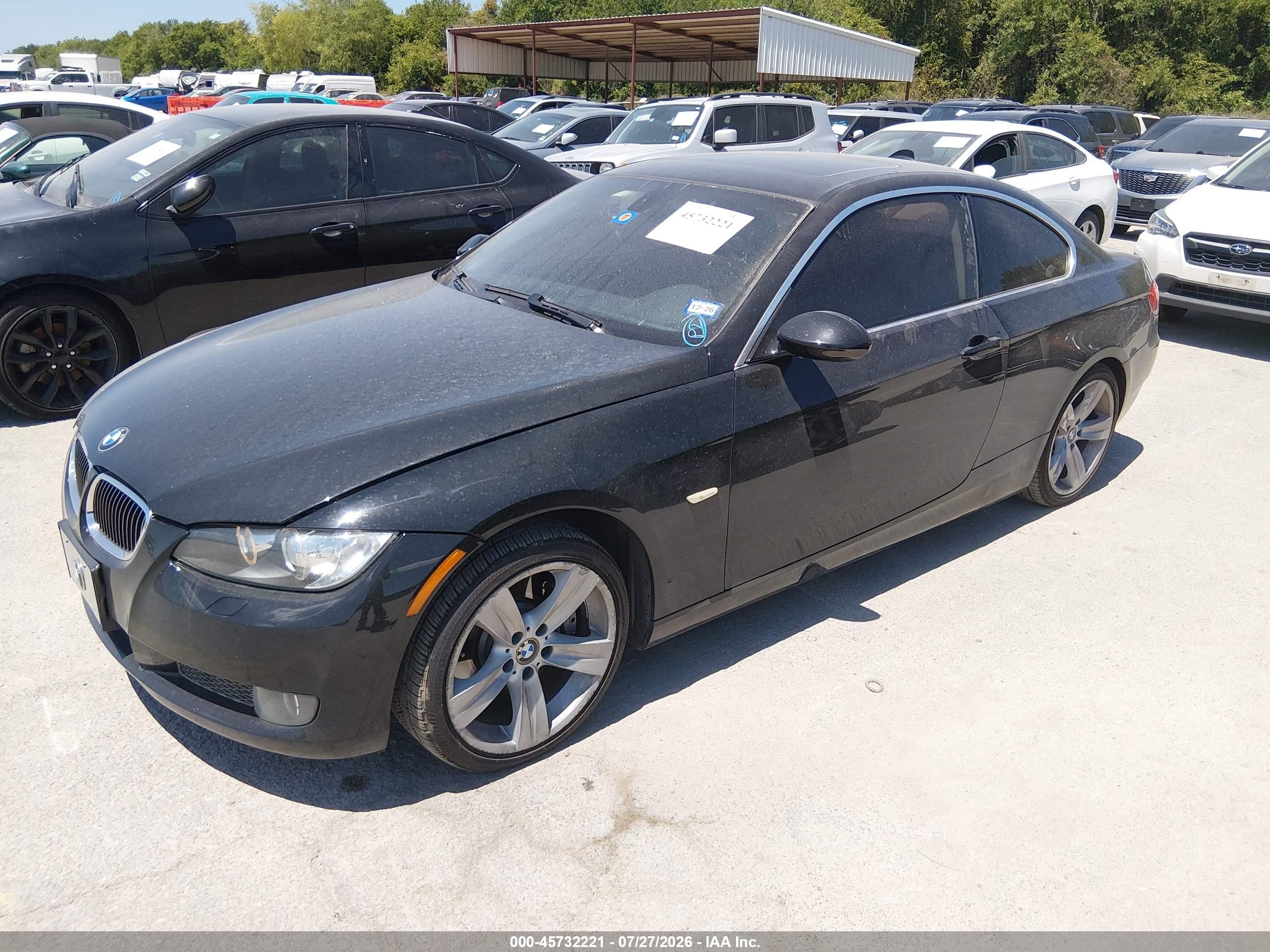 2007 Bmw 335i   Black vin: WBAWB73587PV83940