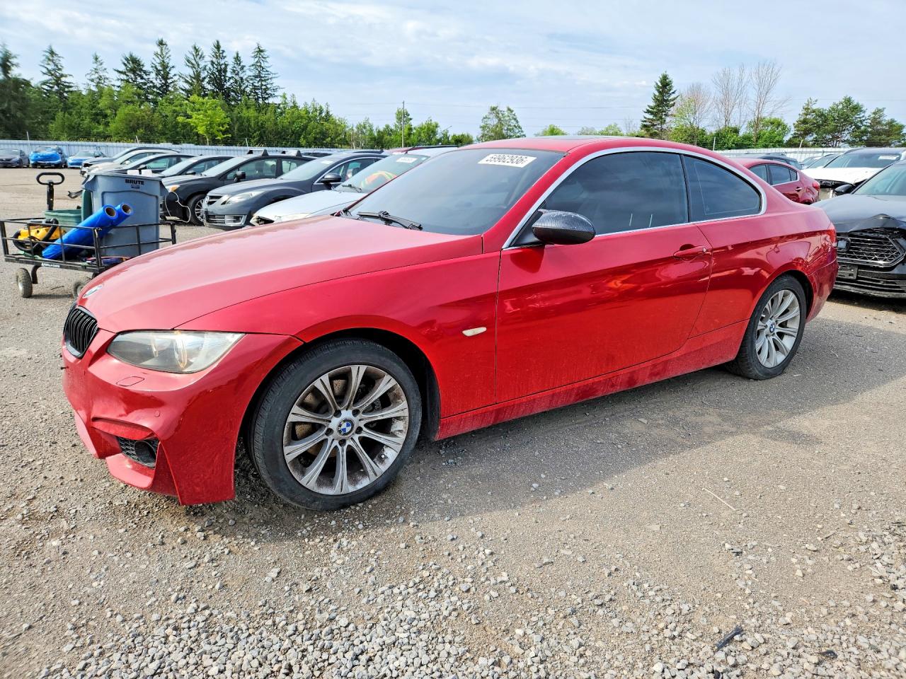 2007 Bmw 328 Xi Red vin: WBAWC33527PD08010