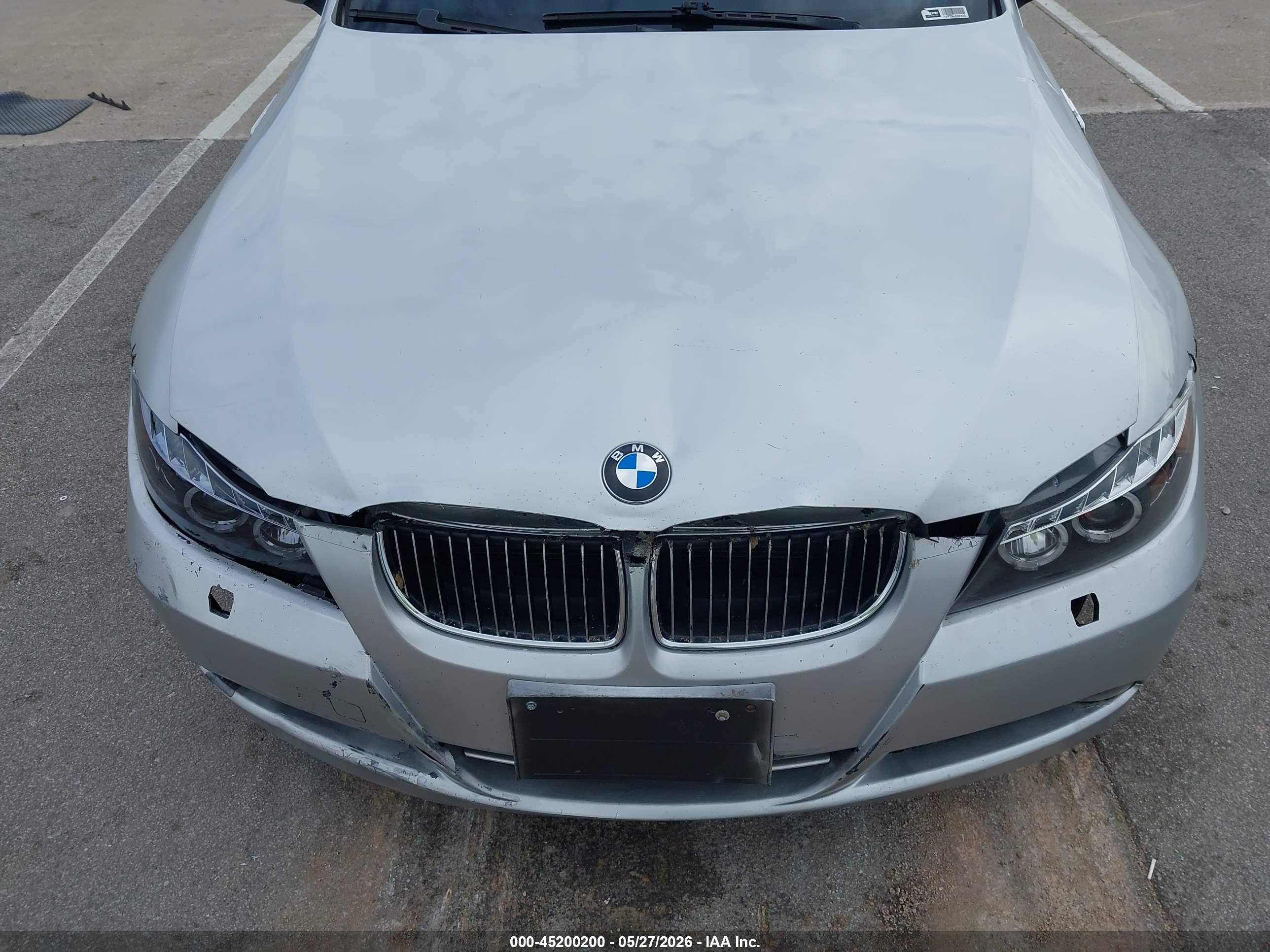 2008 Bmw 328xi   Silver vin: WBAWC33578PD09283