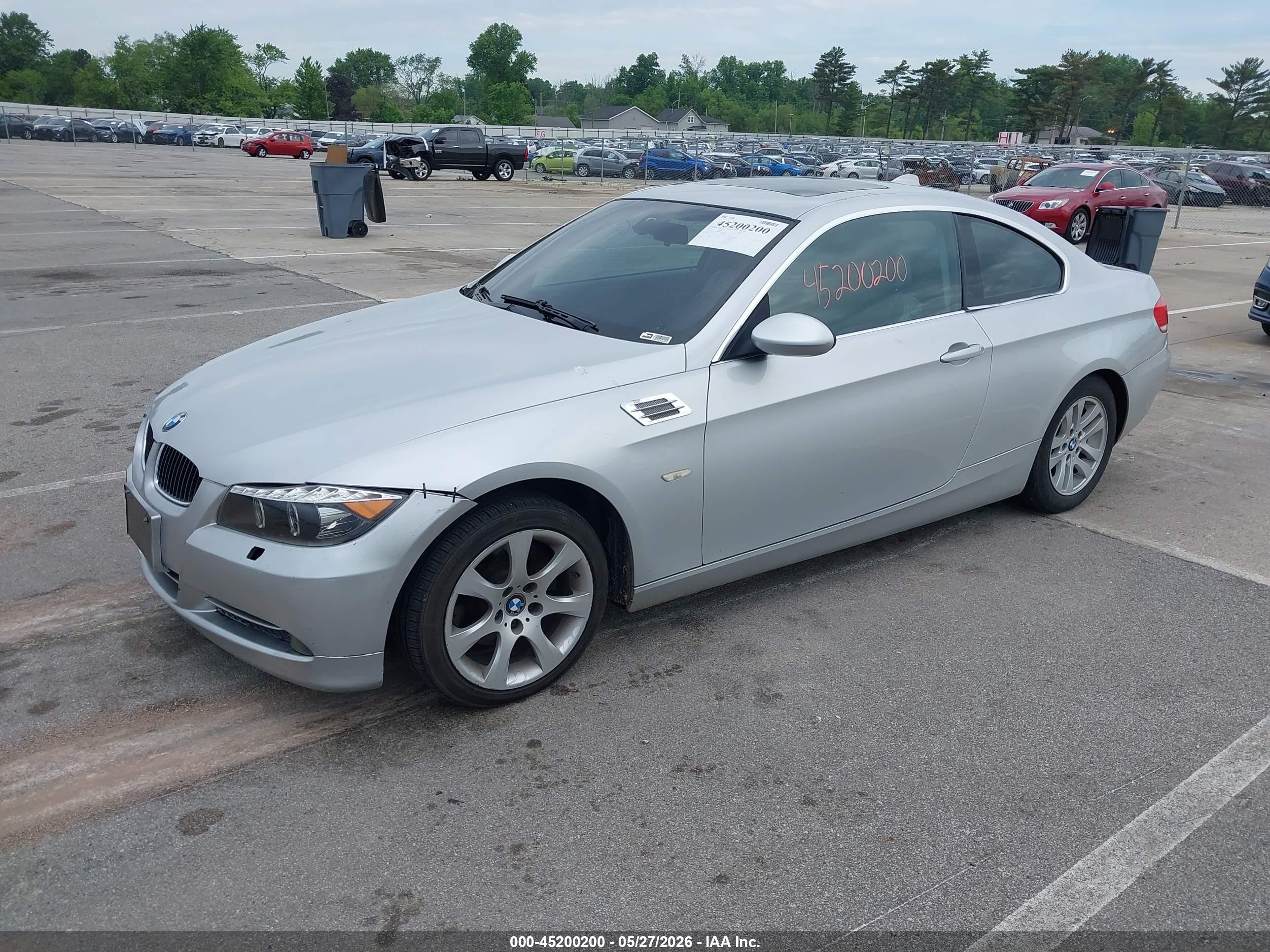 2008 Bmw 328xi   Silver vin: WBAWC33578PD09283