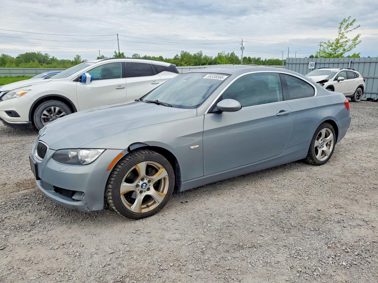 2007 Bmw 328 Xi Gray vin: WBAWC33587PD05760
