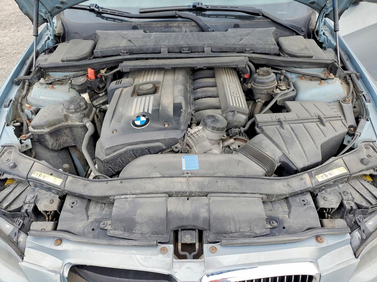 2007 Bmw 328 Xi Gray vin: WBAWC33587PD05760