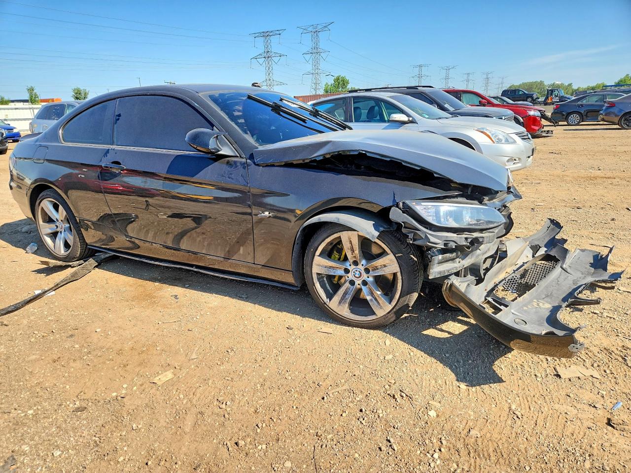 2008 Bmw 335 Xi Black vin: WBAWC73548E065804