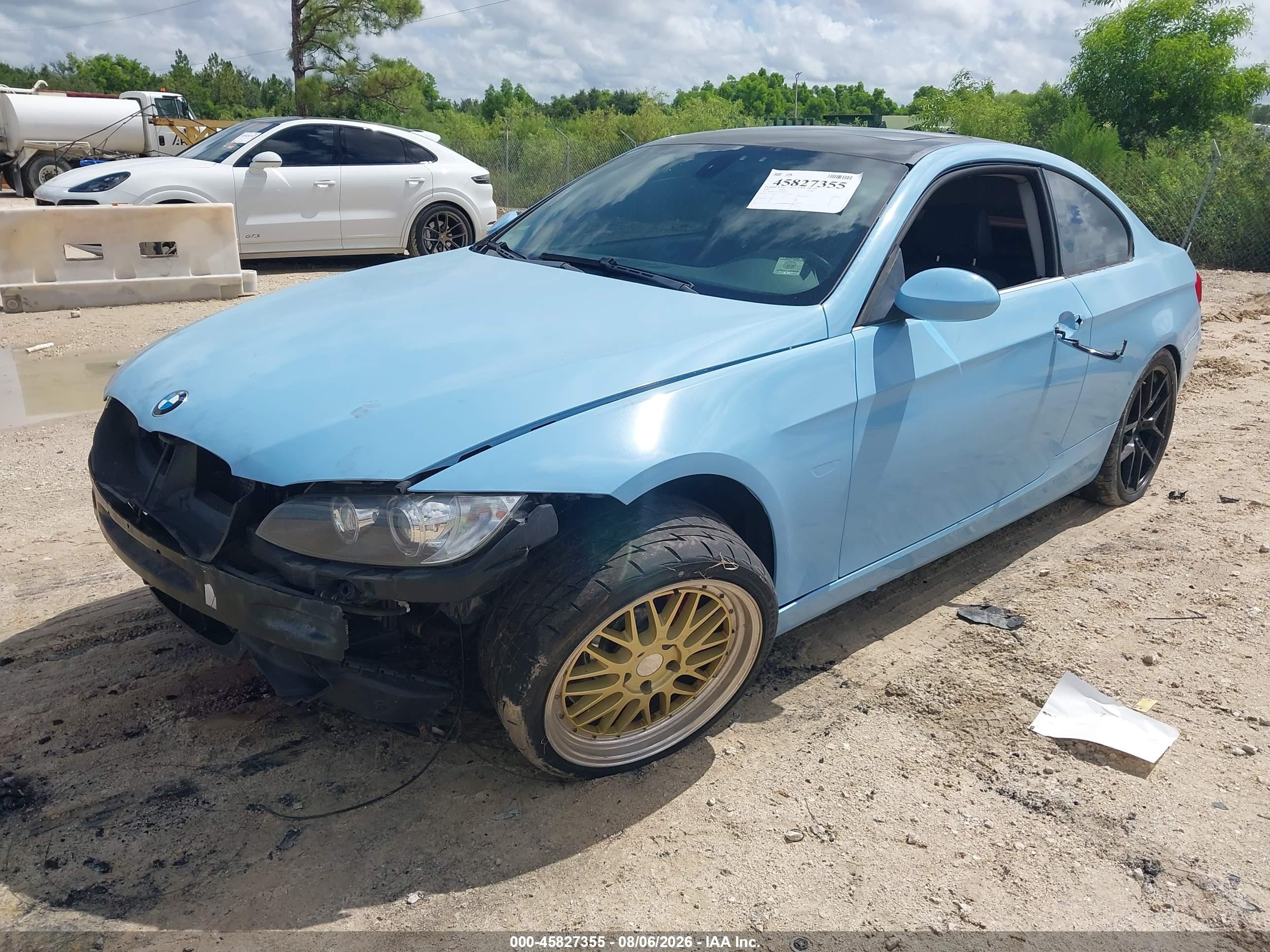 2008 Bmw 335xi   Light Blue vin: WBAWC73578E065991