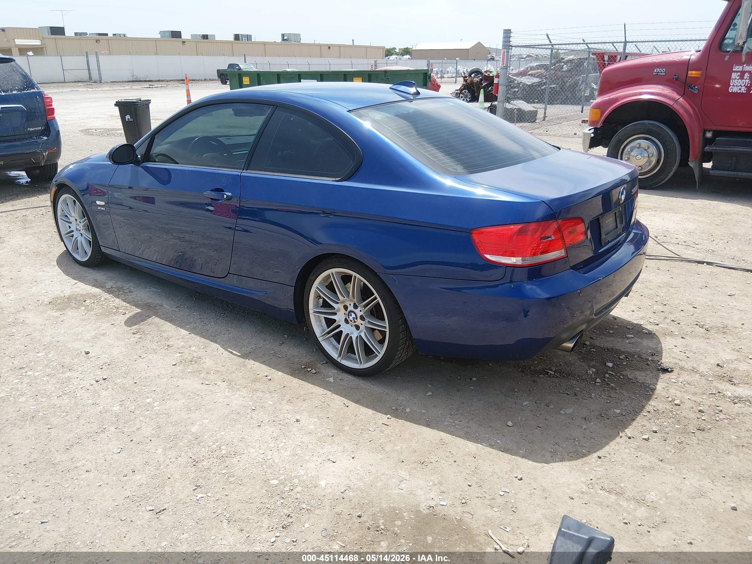 2009 Bmw 335i Xdrive Blue vin: WBAWC735X9E270190