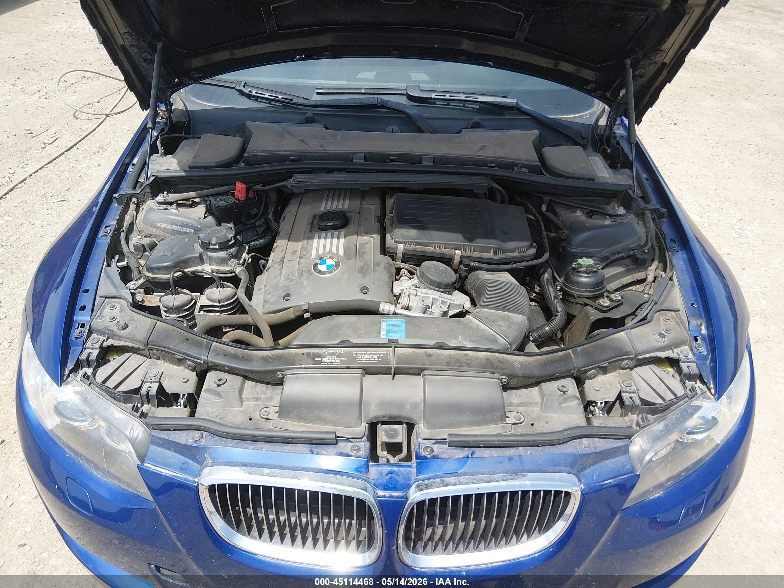 2009 Bmw 335i Xdrive Blue vin: WBAWC735X9E270190