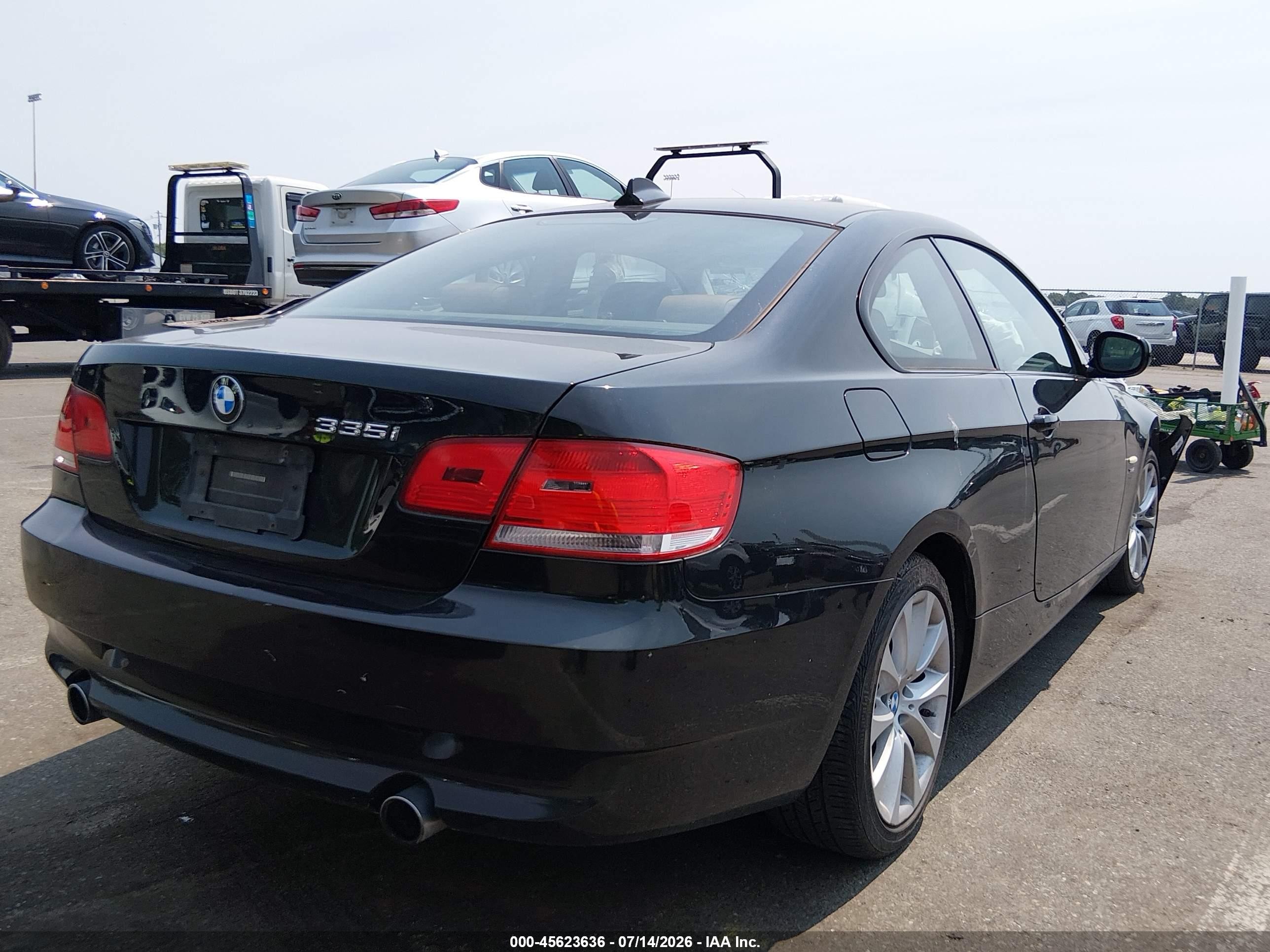 2010 Bmw 335i Xdrive Black vin: WBAWC7C53AE271461