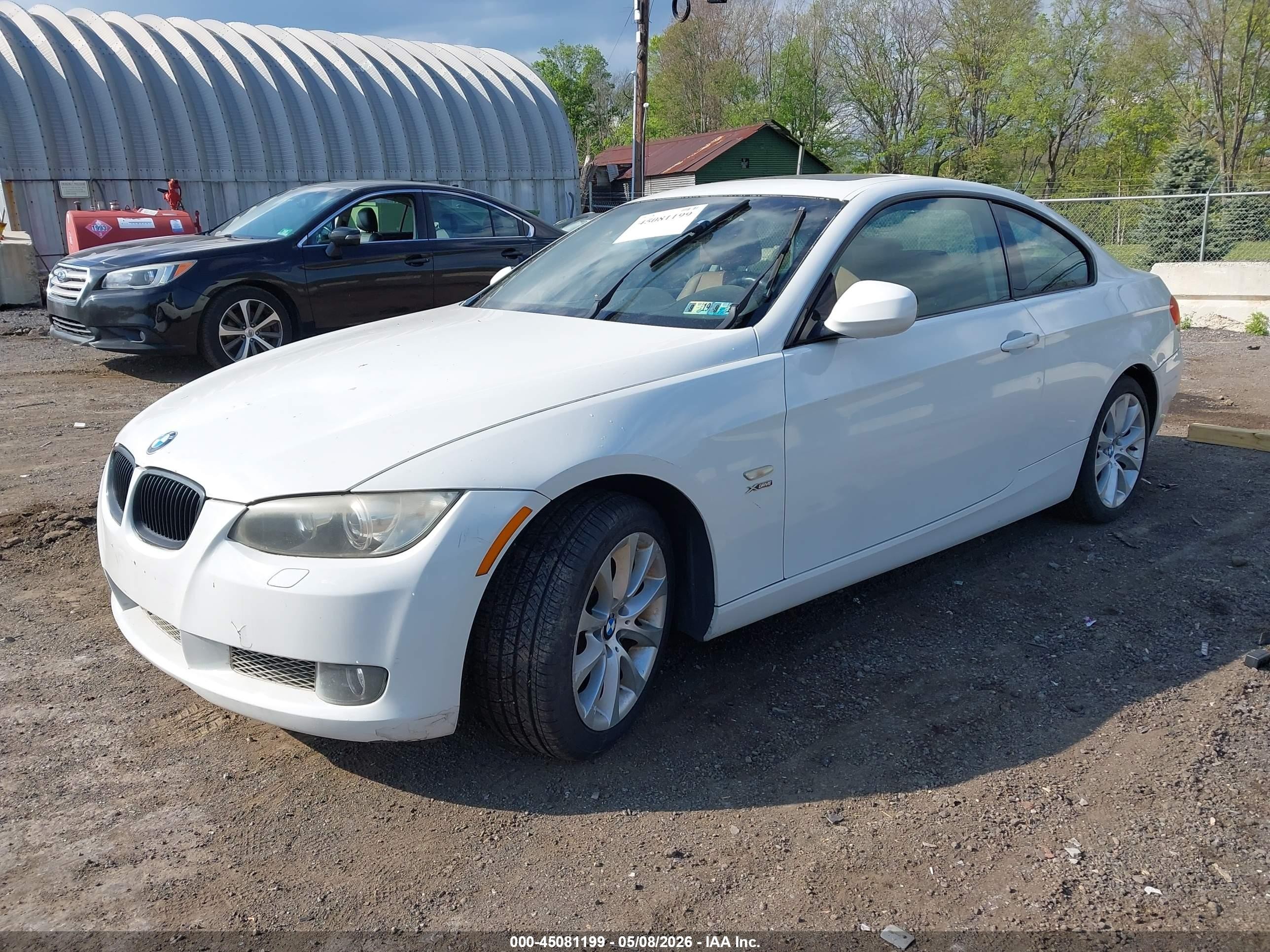 2010 Bmw 335i Xdrive White vin: WBAWC7C59AE270962