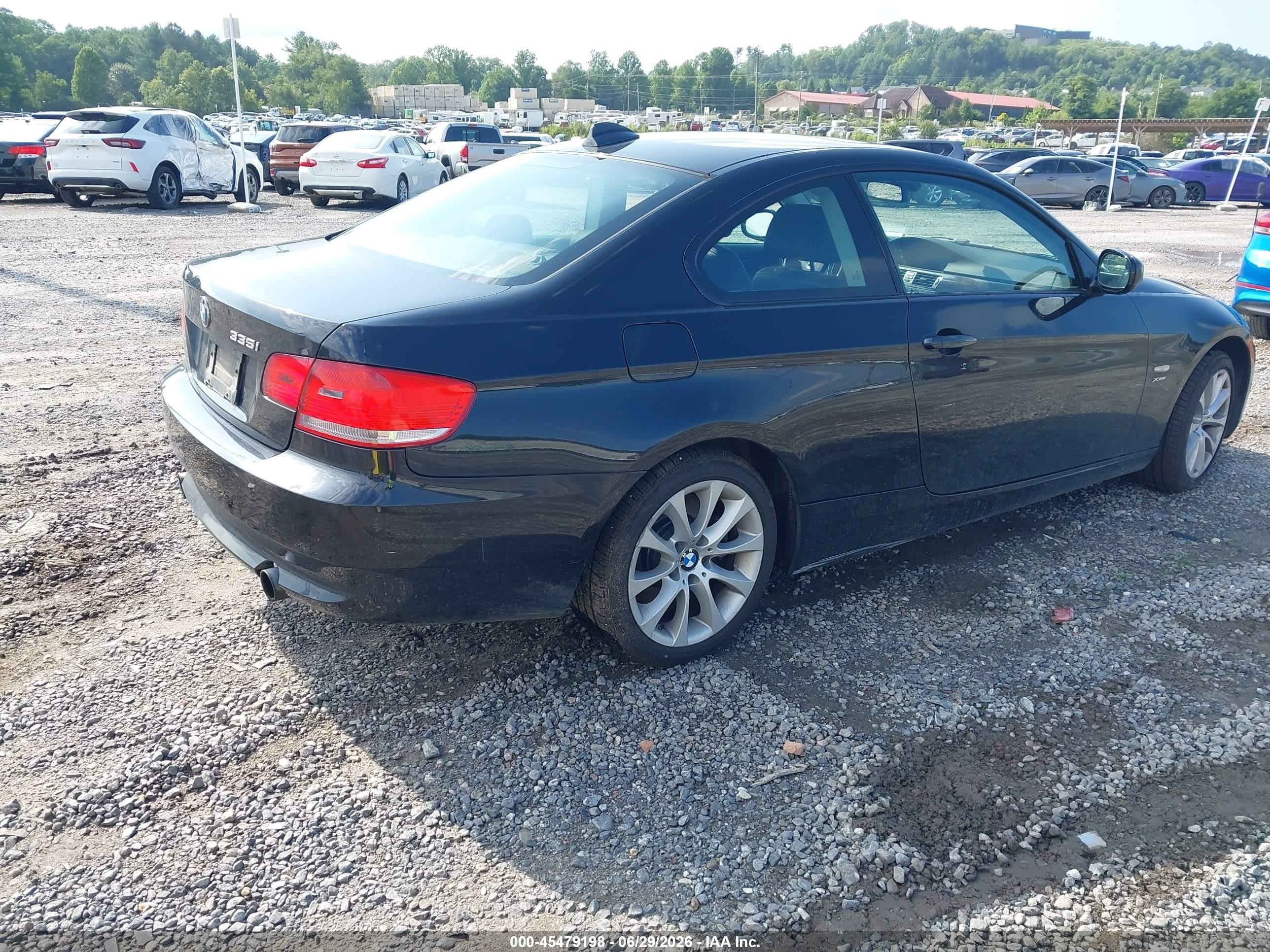2010 Bmw 335i Xdrive Black vin: WBAWC7C59AE271187