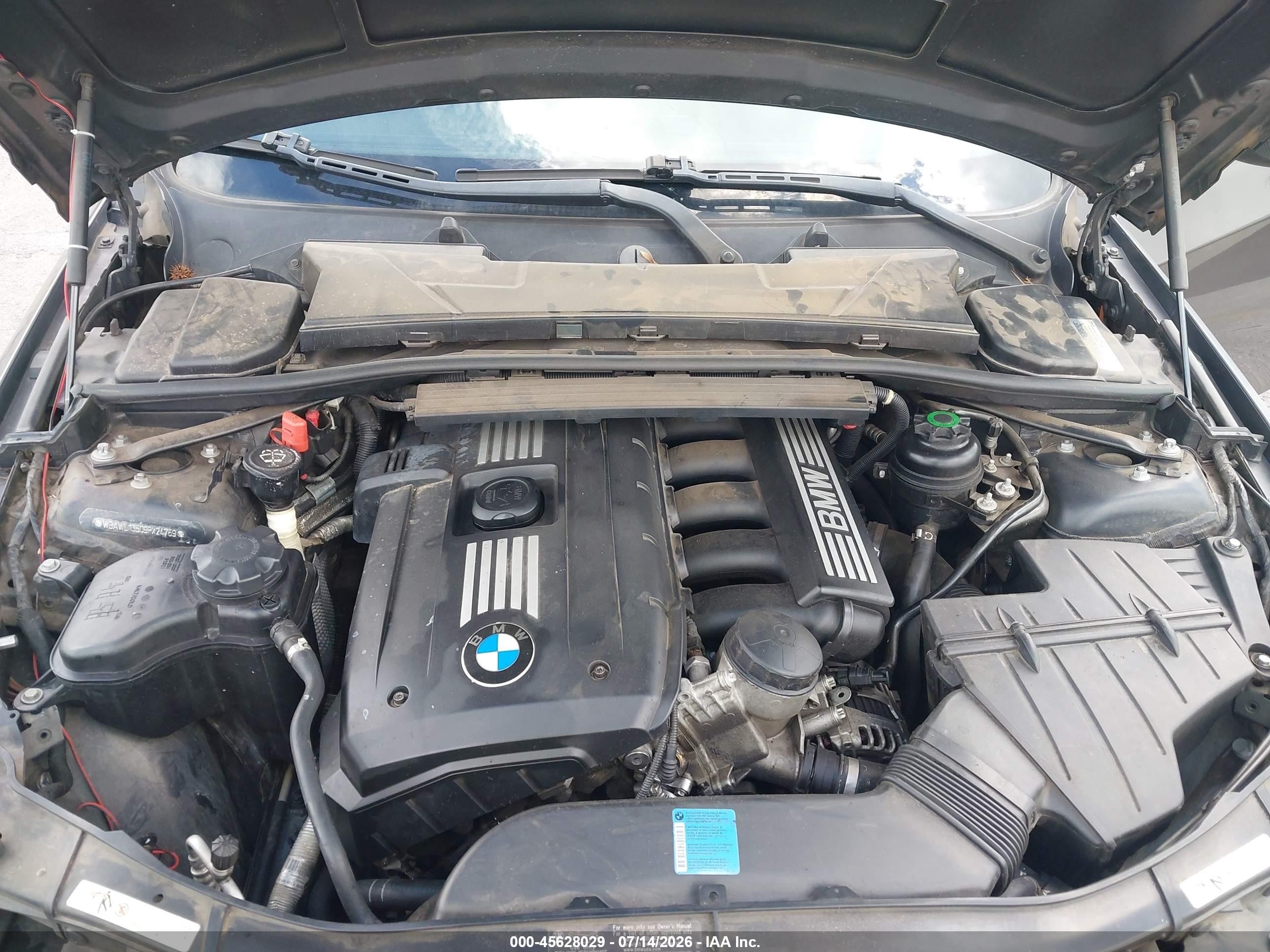 2009 Bmw 328i   Gray vin: WBAWL13509PX24769