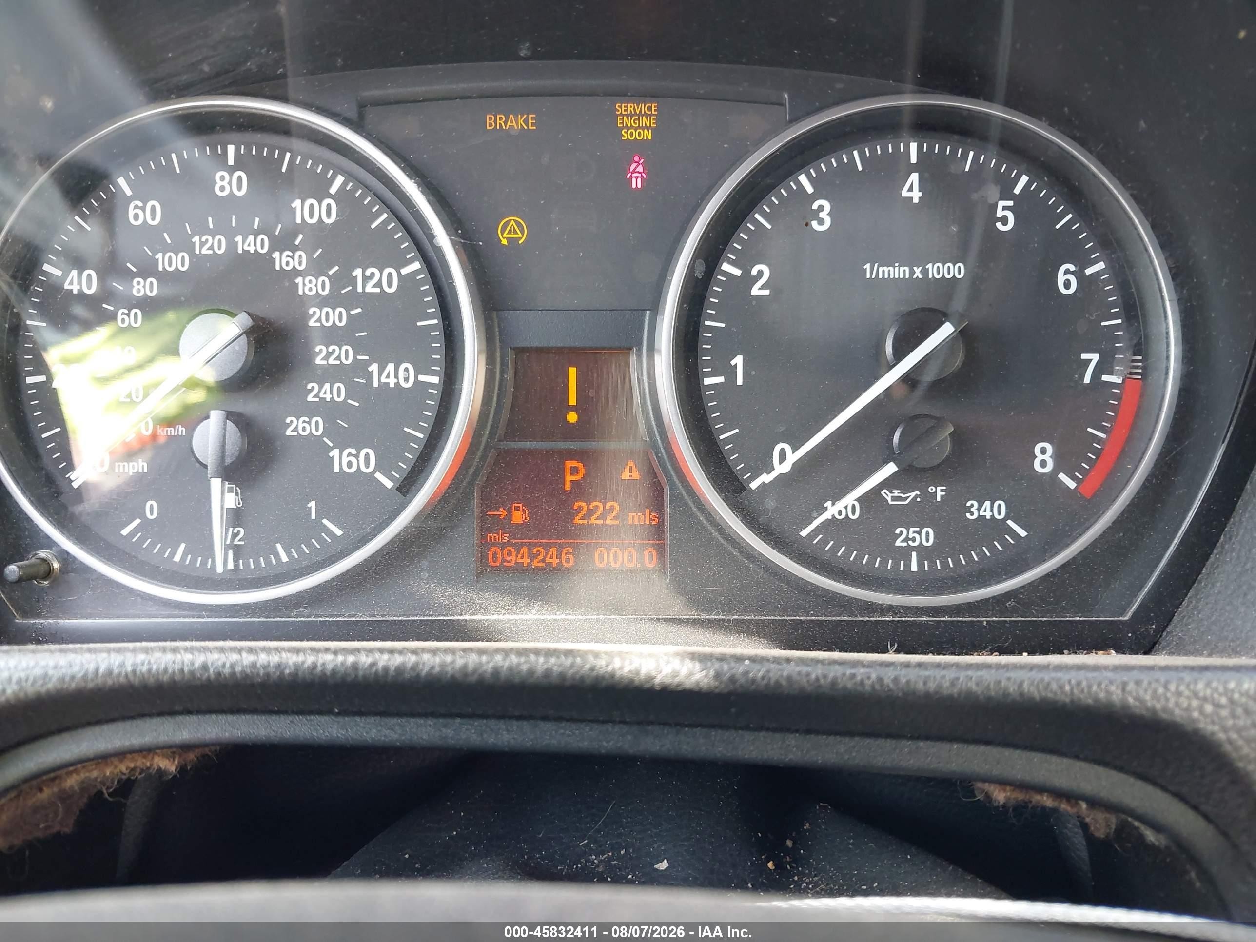 2008 Bmw 328i   Черный vin: WBAWL13518PX20146