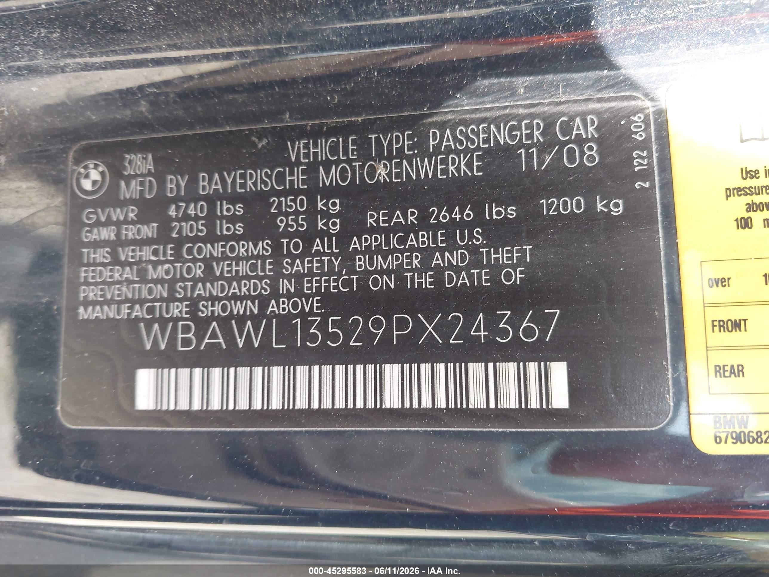 2009 Bmw 328i   Dark Blue vin: WBAWL13529PX24367