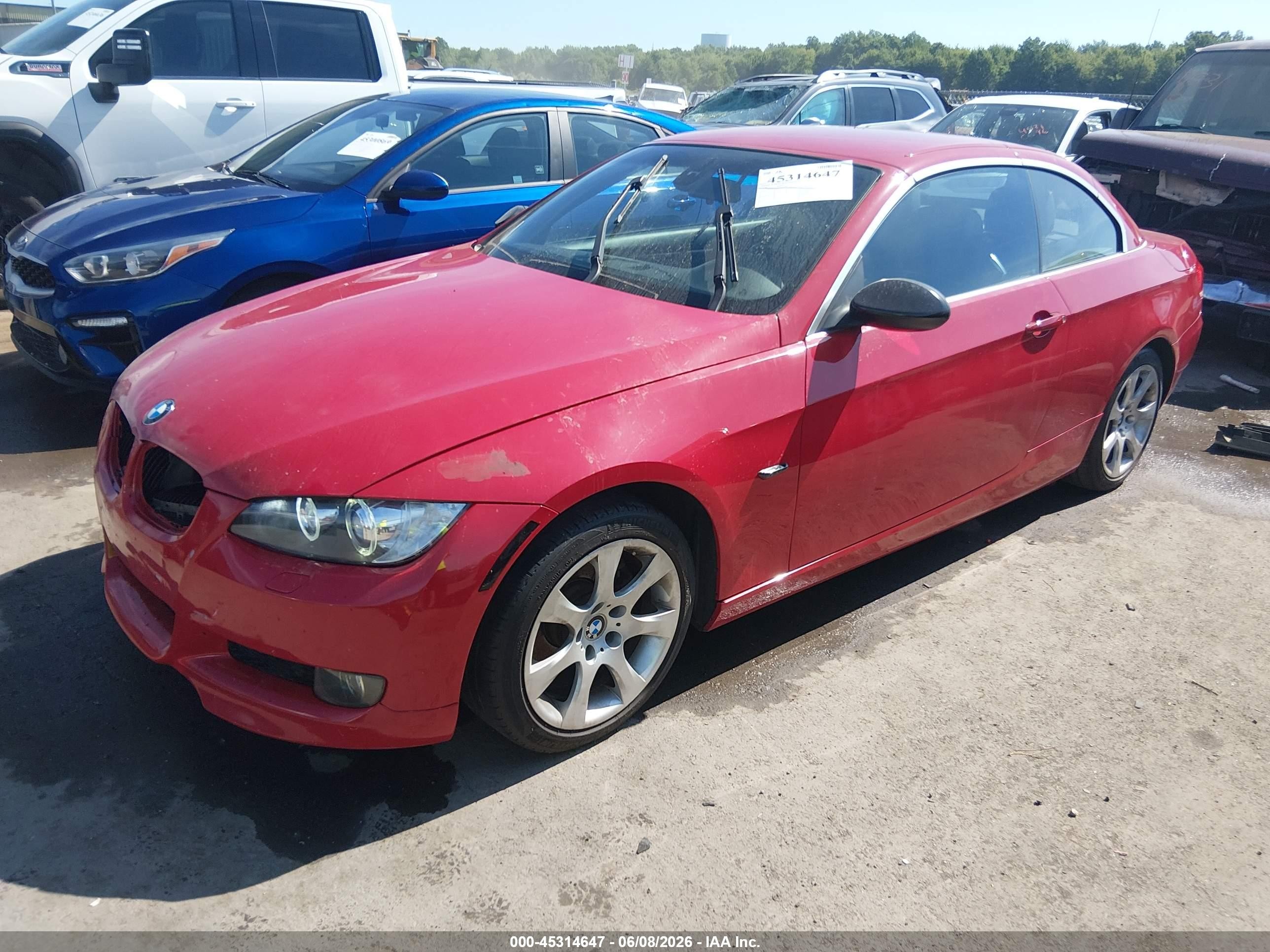 2008 Bmw 328i Red vin: WBAWL13538PX18740