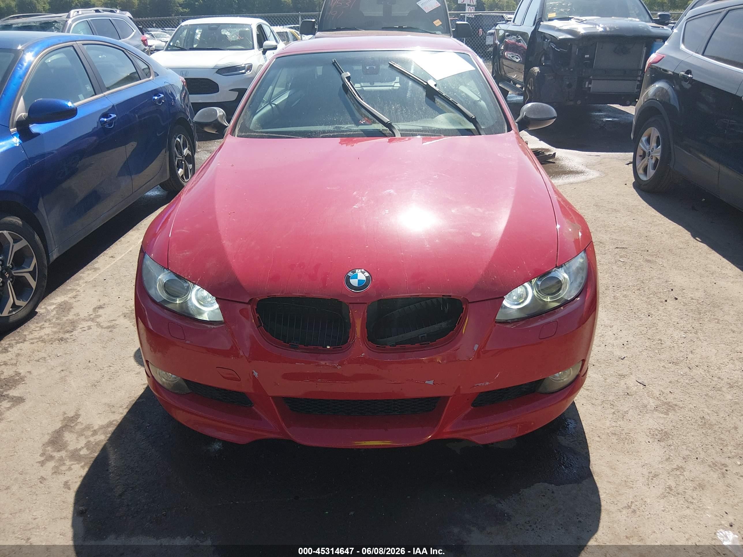 2008 Bmw 328i Red vin: WBAWL13538PX18740