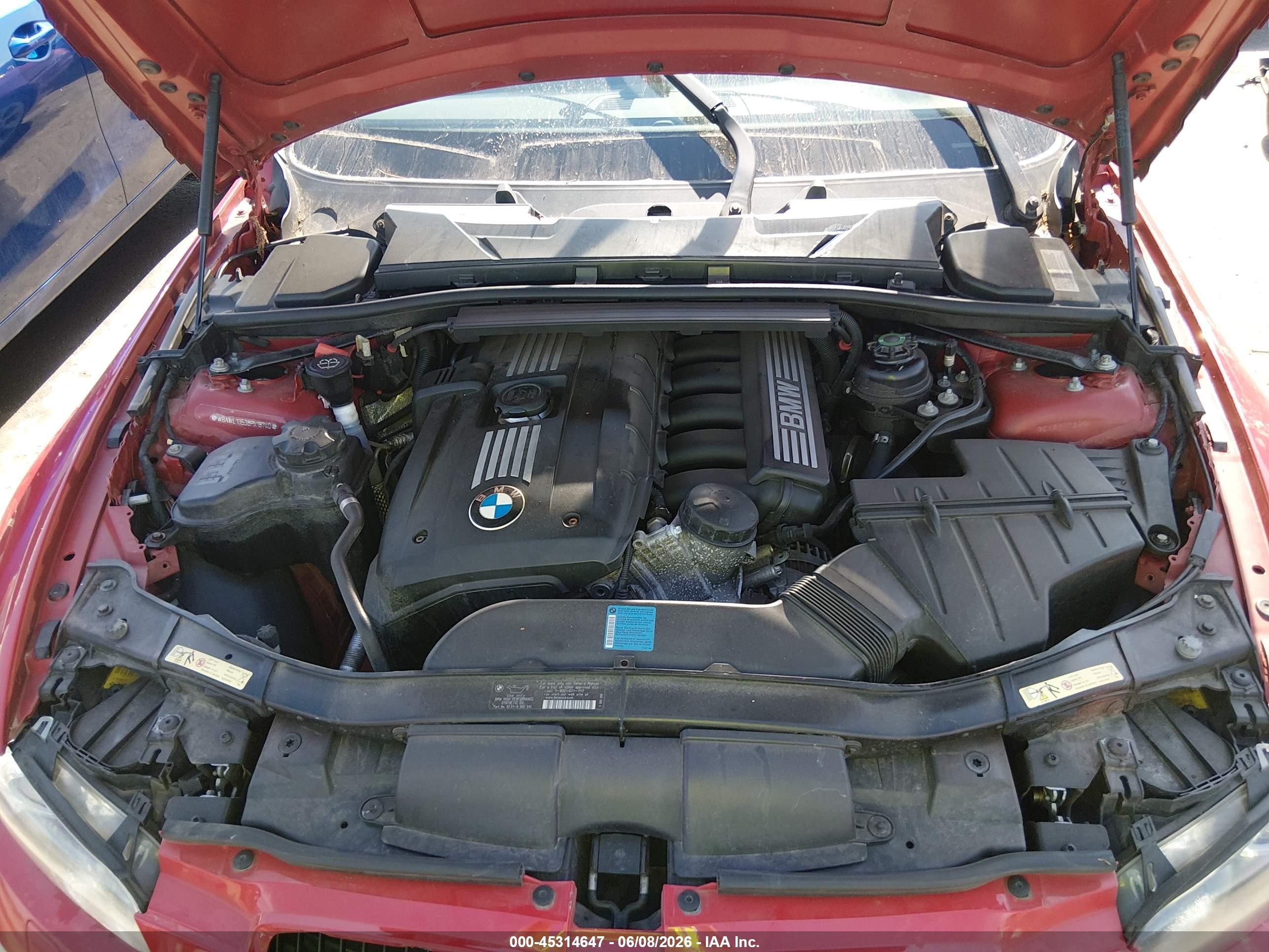 2008 Bmw 328i Red vin: WBAWL13538PX18740