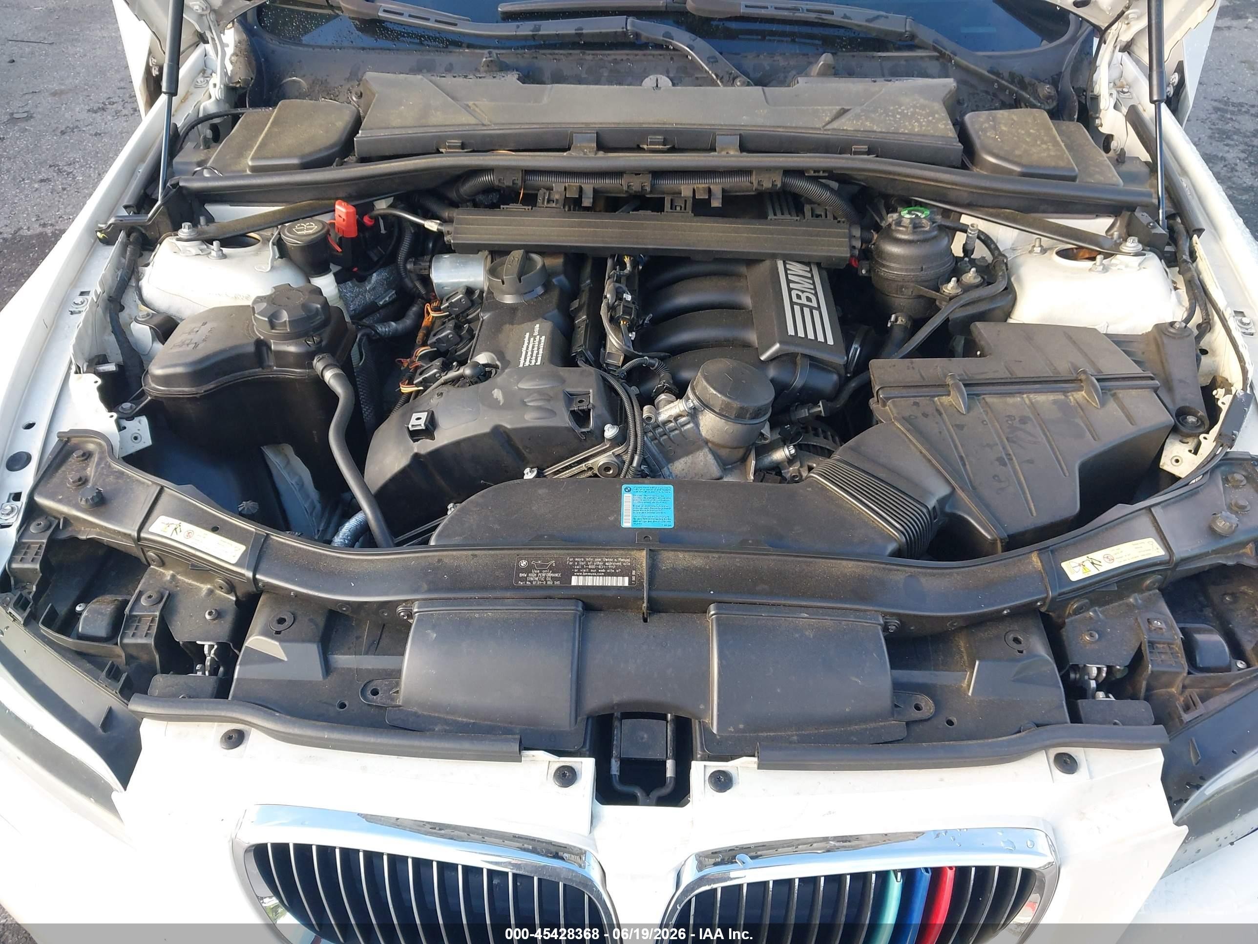 2008 Bmw 328i   White vin: WBAWL13538PX22853