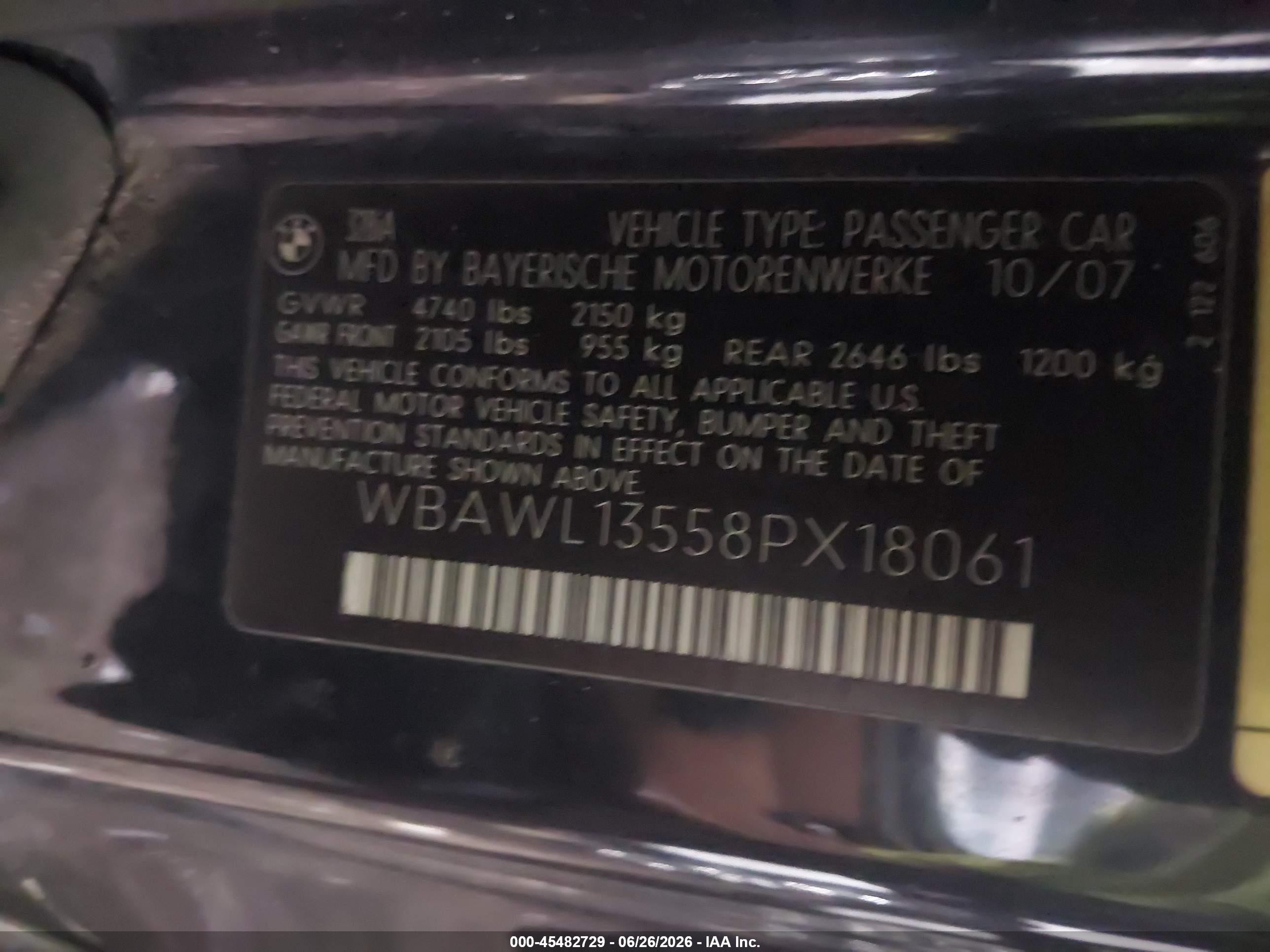 2008 Bmw 328i   Dark Blue vin: WBAWL13558PX18061