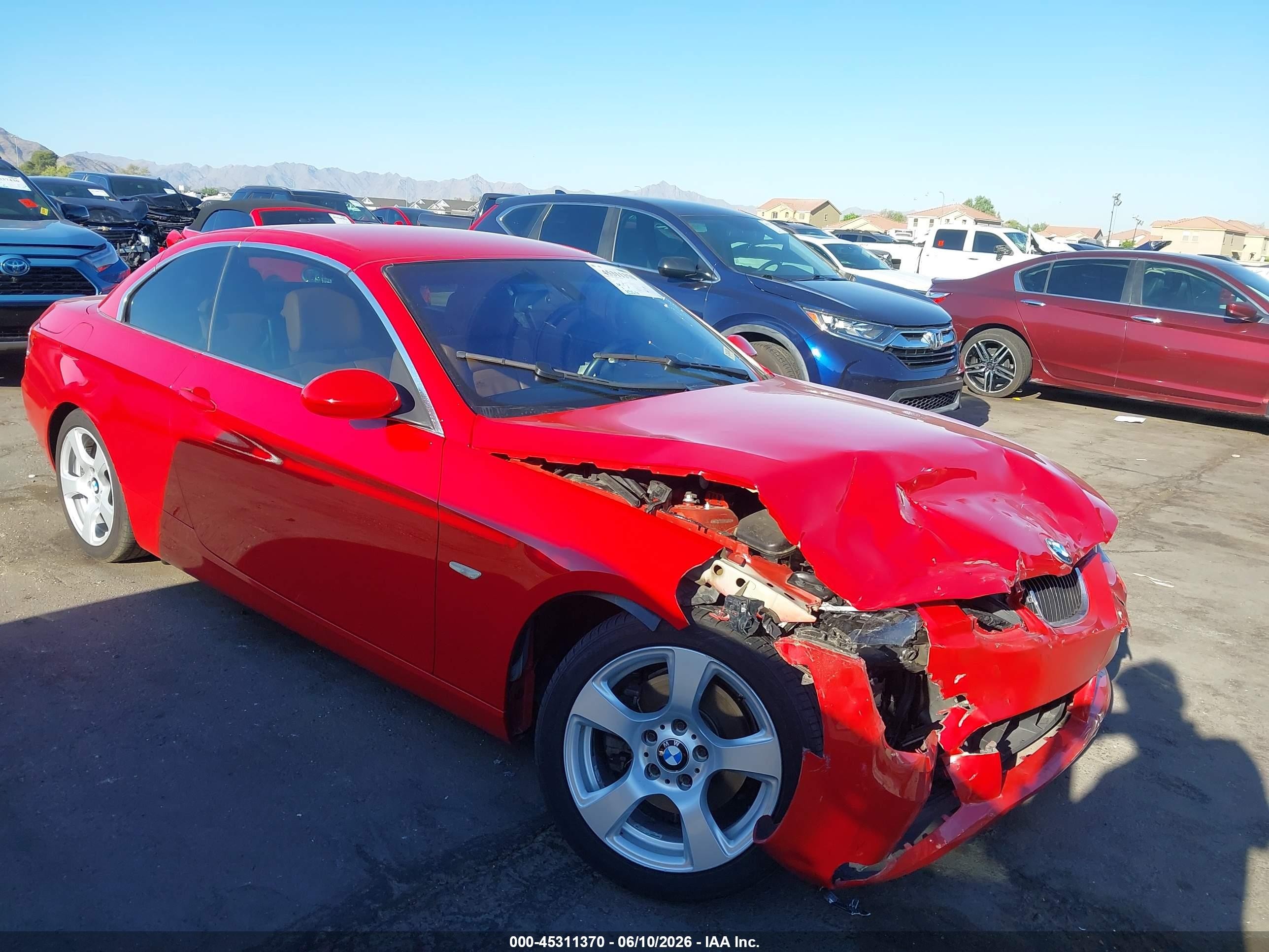 2009 Bmw 328i   Red vin: WBAWL13559PX24847