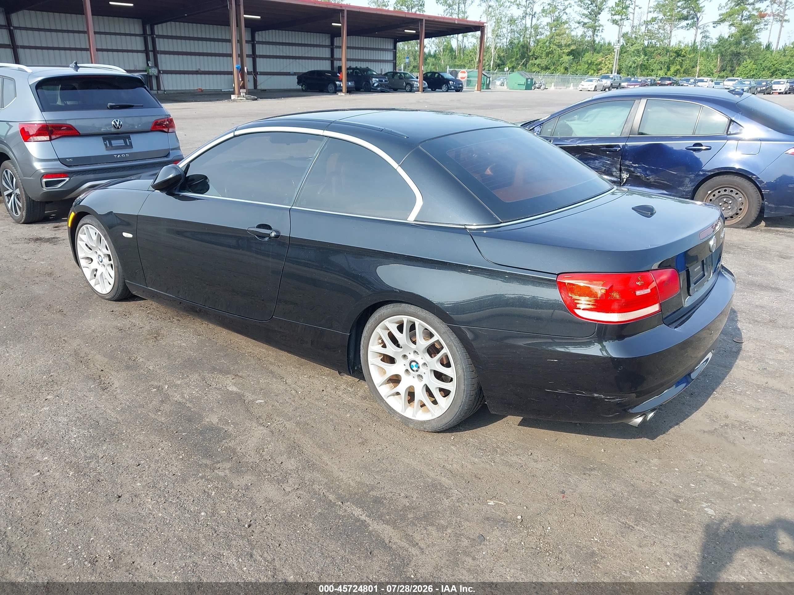 2007 Bmw 328i   Черный vin: WBAWL13567PX15491