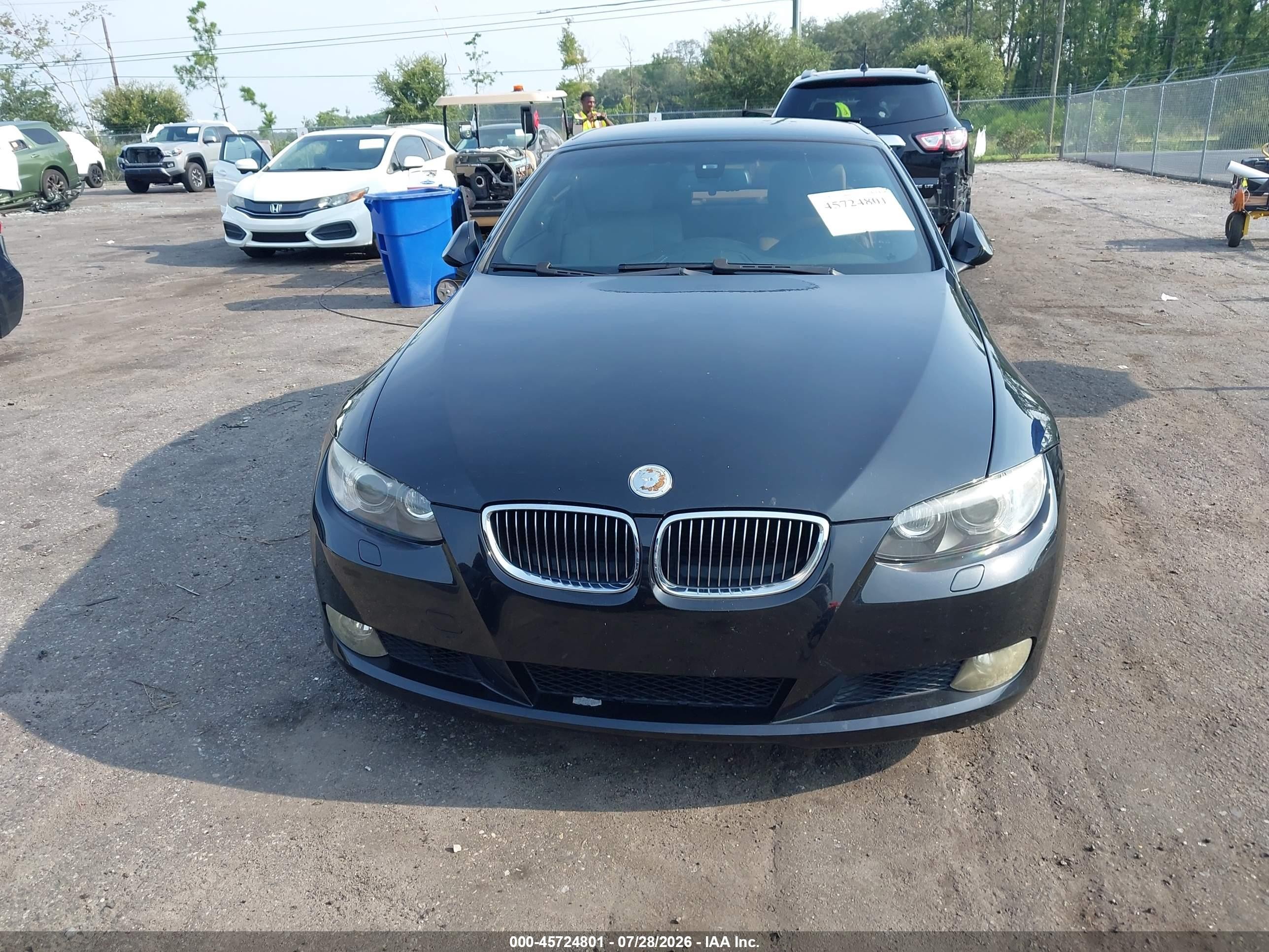 2007 Bmw 328i   Черный vin: WBAWL13567PX15491