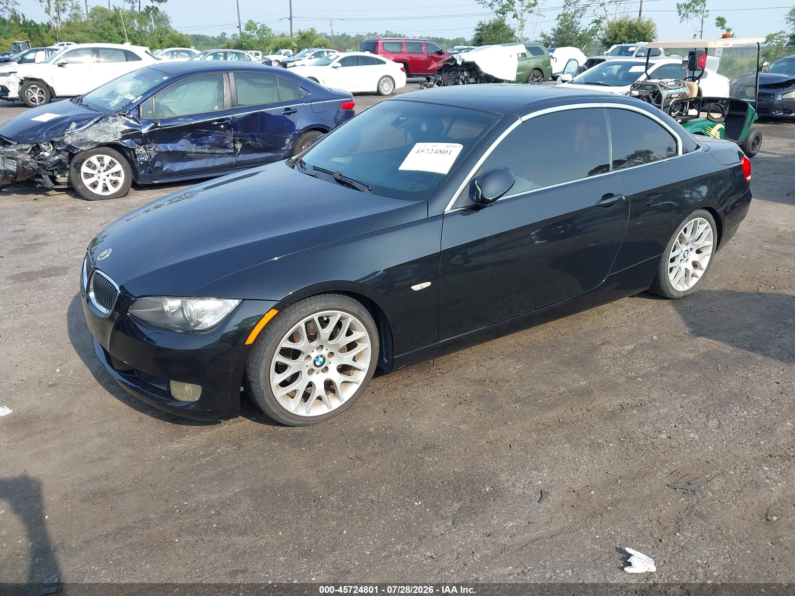 2007 Bmw 328i   Черный vin: WBAWL13567PX15491