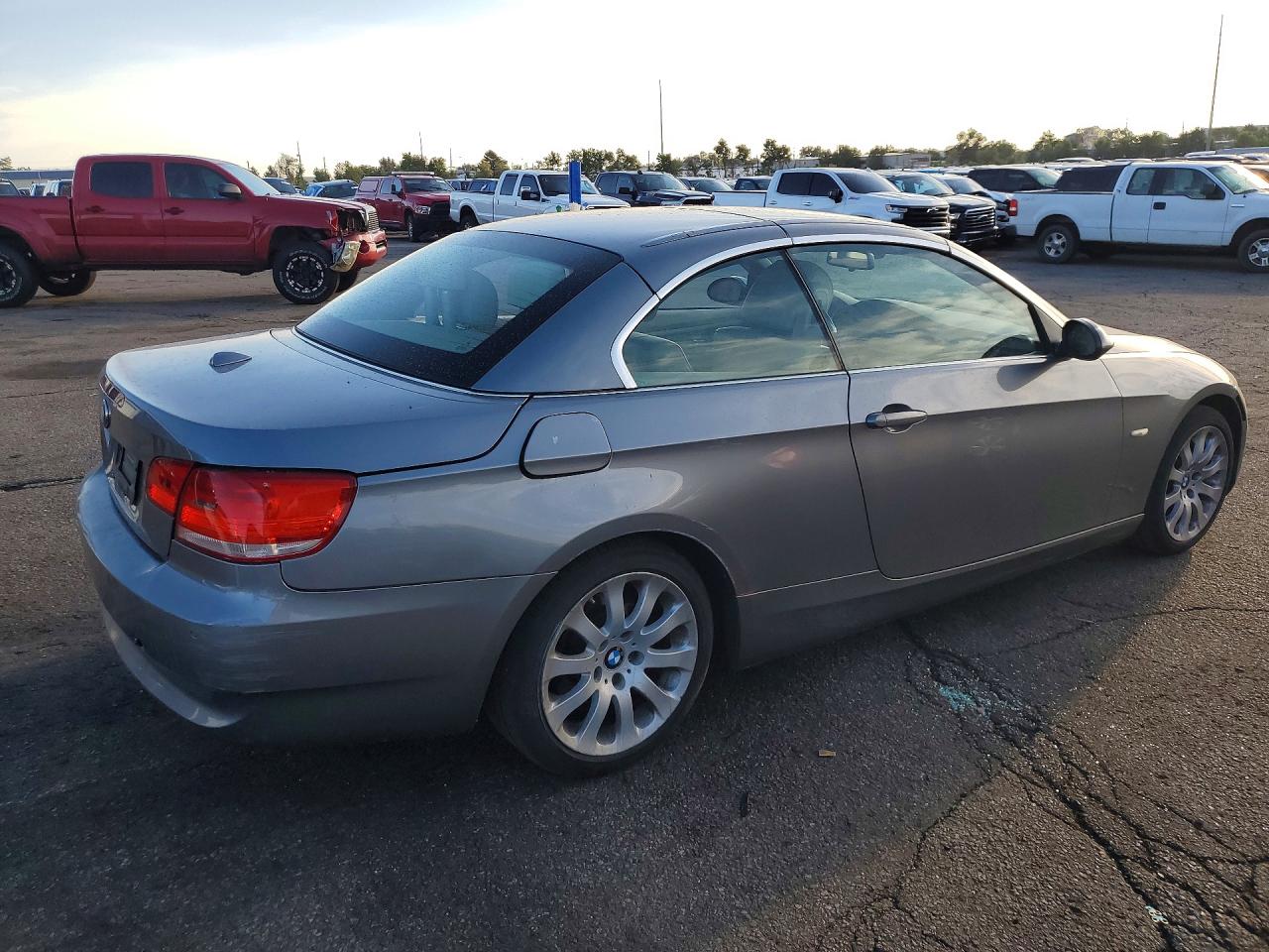 2008 Bmw 328 I Gray vin: WBAWL13578PX18451