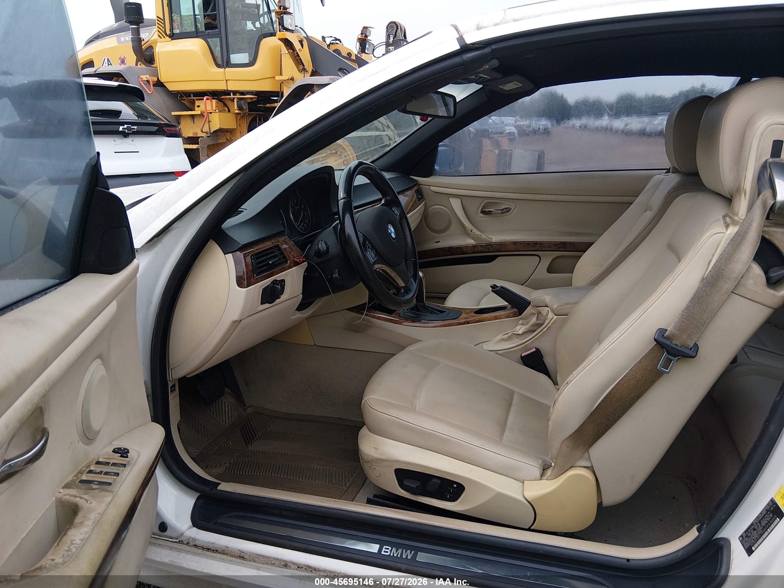 2007 Bmw 328i   White vin: WBAWL13587PX15055