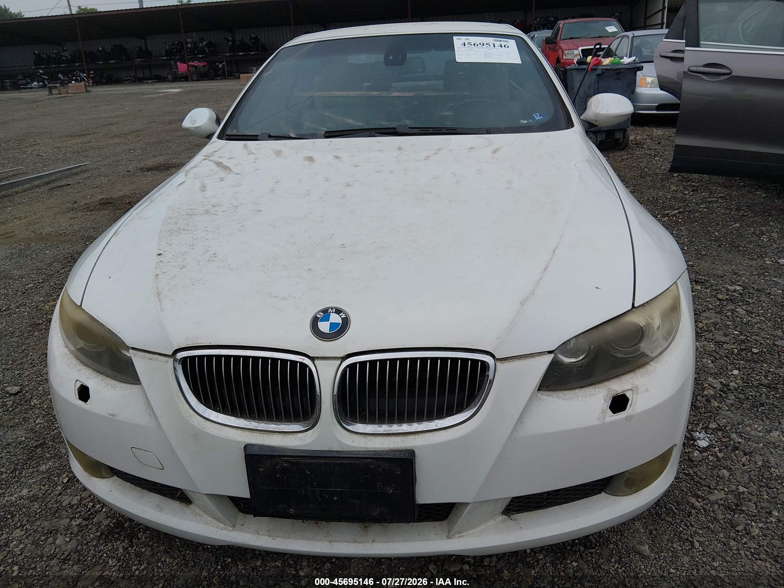 2007 Bmw 328i   White vin: WBAWL13587PX15055
