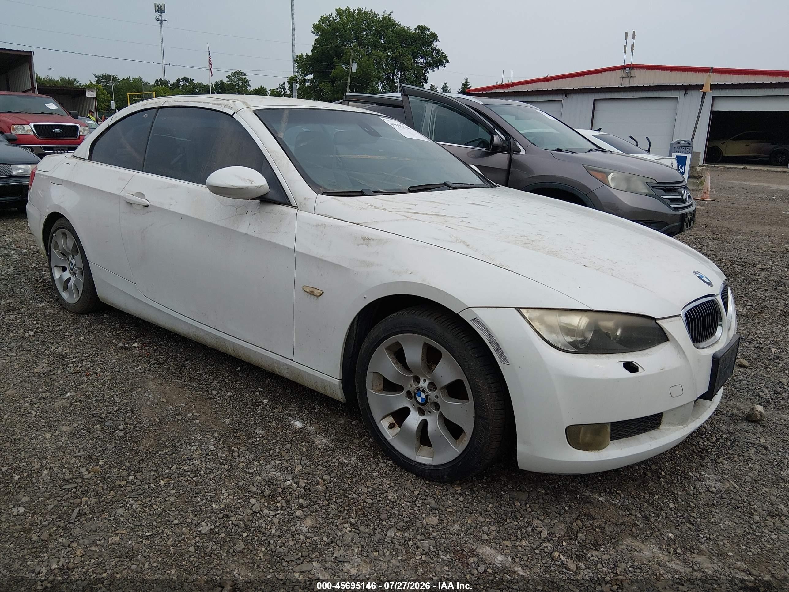 2007 Bmw 328i   White vin: WBAWL13587PX15055