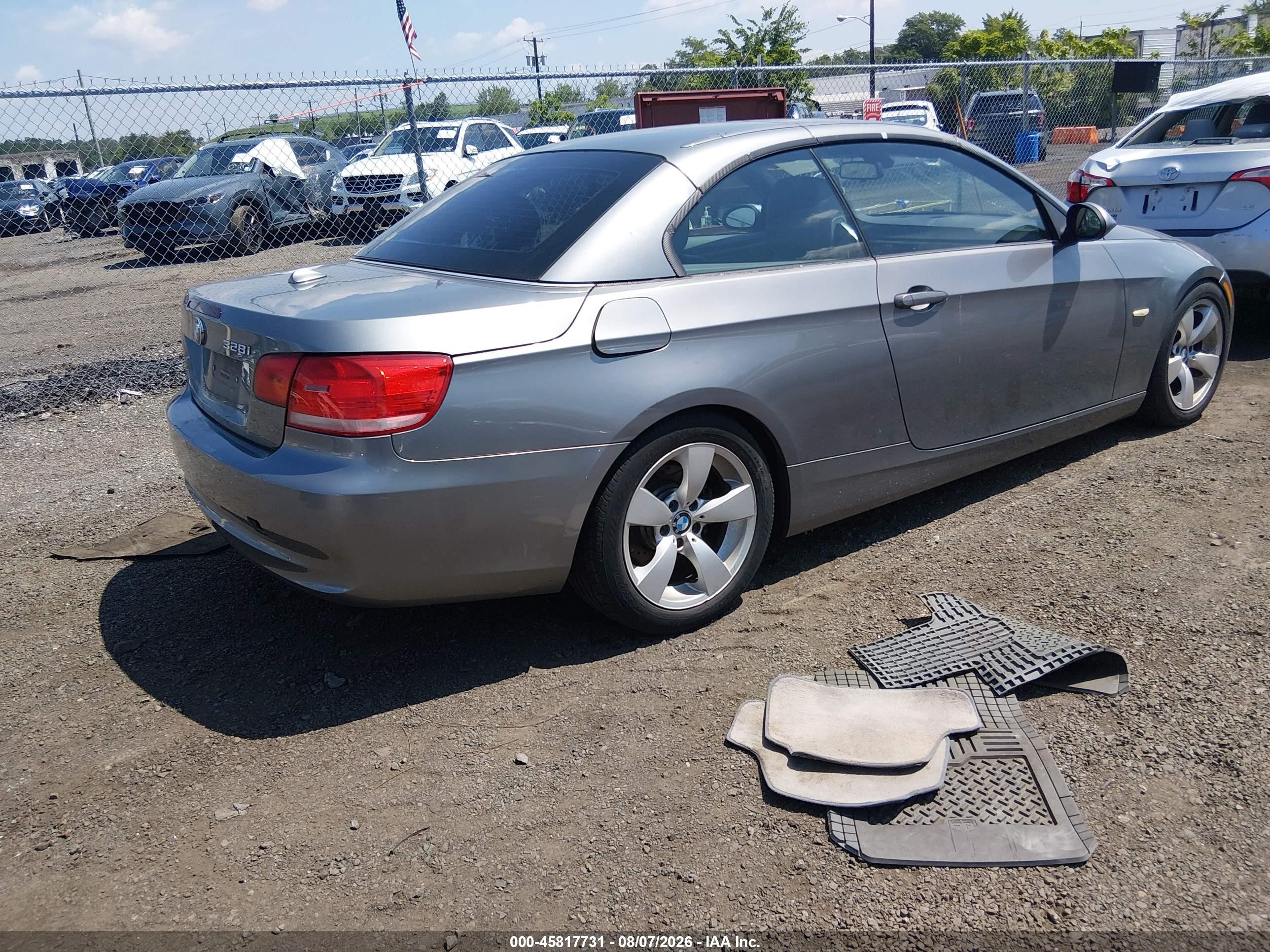 2008 Bmw 328i   Gray vin: WBAWL13588PX21701