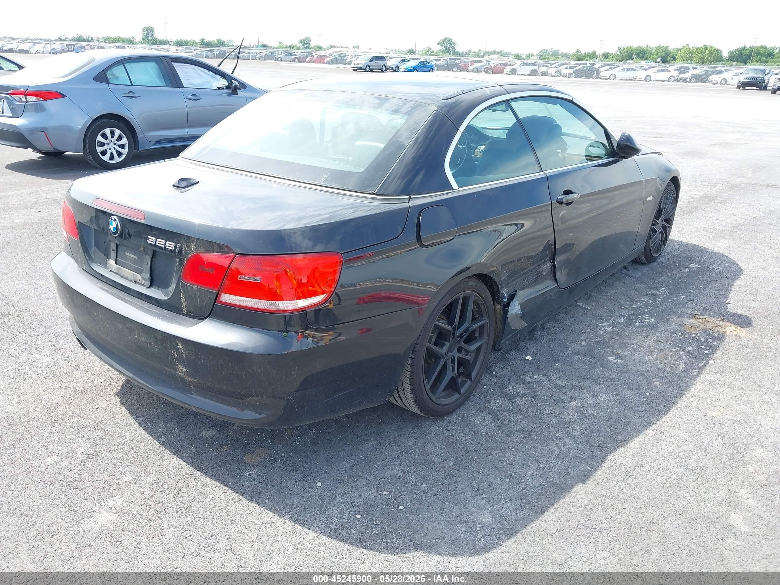 2008 Bmw 328i   Черный vin: WBAWL13598PX22288