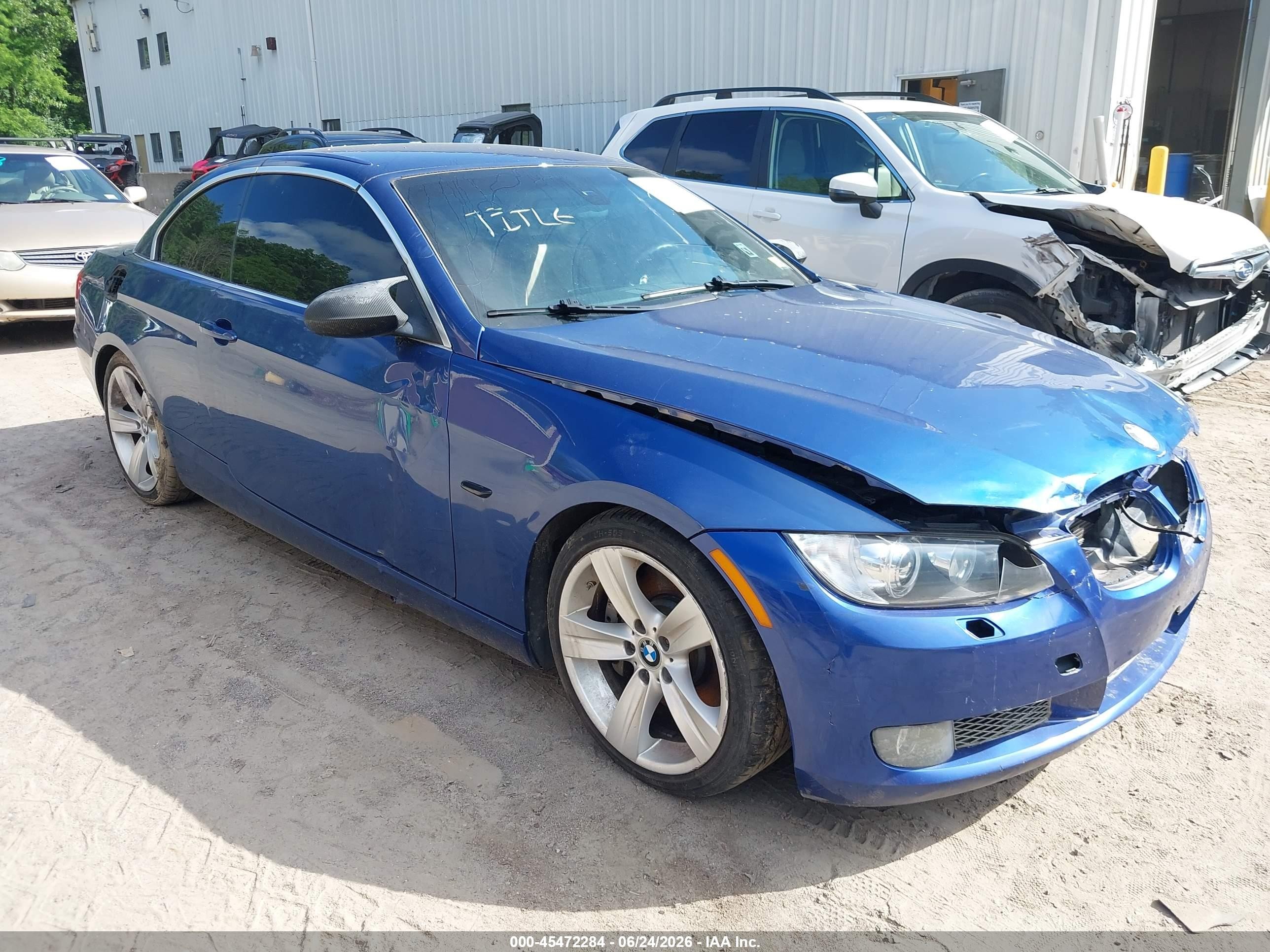 2008 Bmw 335i   Blue vin: WBAWL73508PX55893