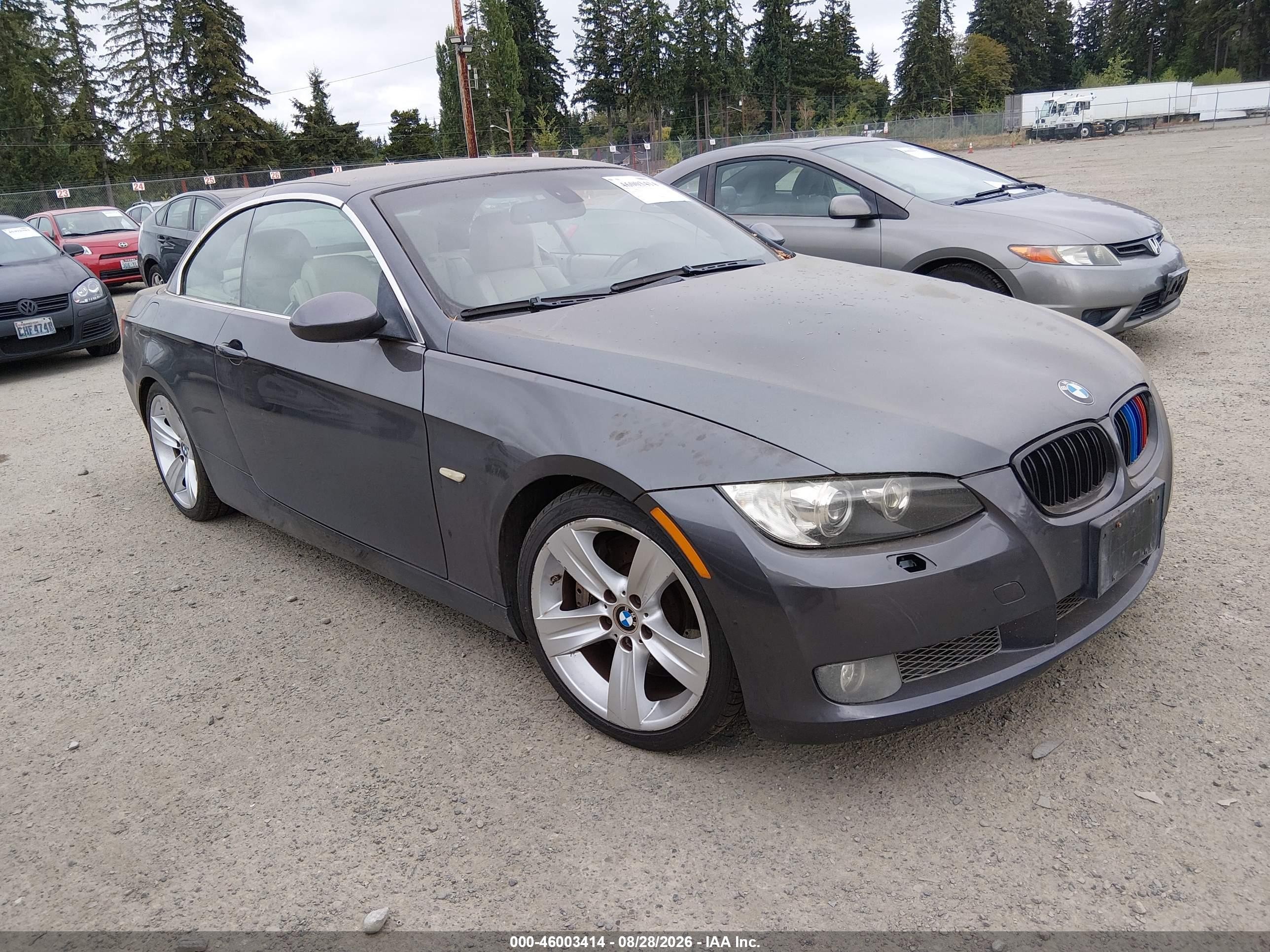 2007 Bmw 335i   Gray vin: WBAWL73517PX46229