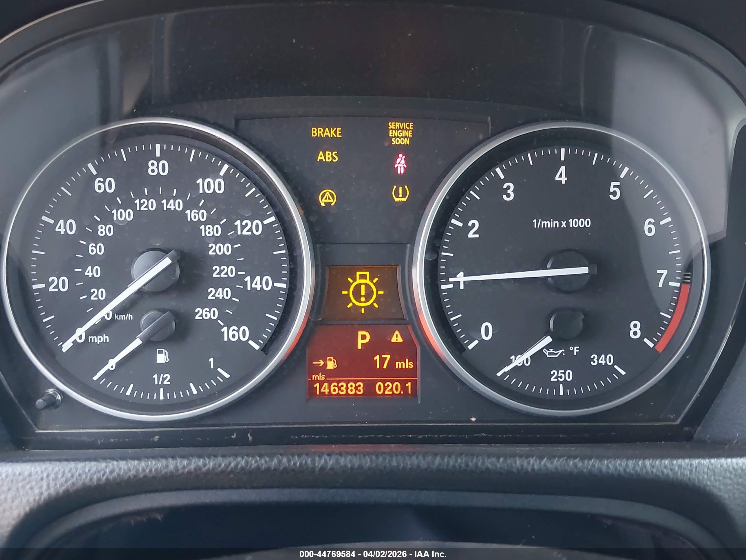 2007 Bmw 335i   Gray vin: WBAWL73517PX51107