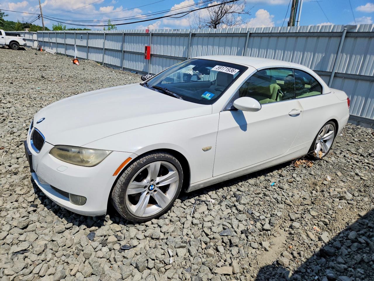 2008 Bmw 335 I White vin: WBAWL73518P178422