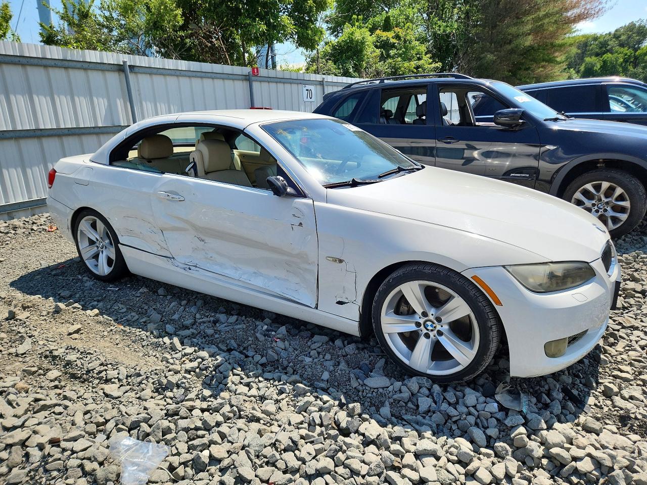 2008 Bmw 335 I White vin: WBAWL73518P178422