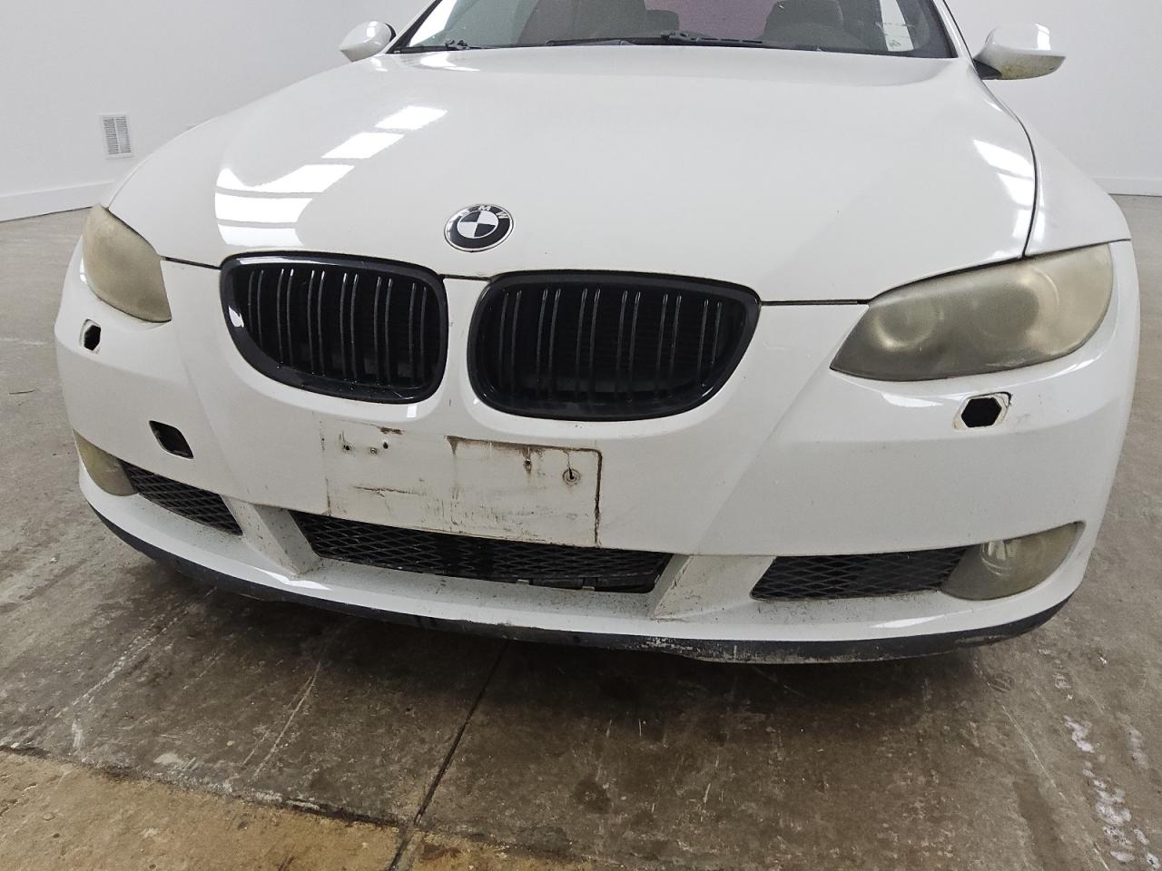 2009 Bmw 335 I White vin: WBAWL73519P473750 Damage: Front Bumper/Cover, Previous Repair, Substandard Repair