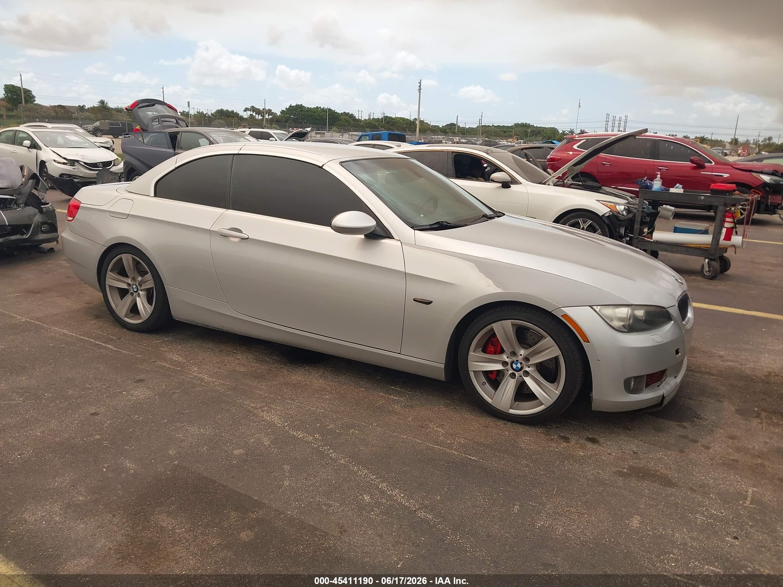2007 Bmw 335i   Gray vin: WBAWL73537PX47608