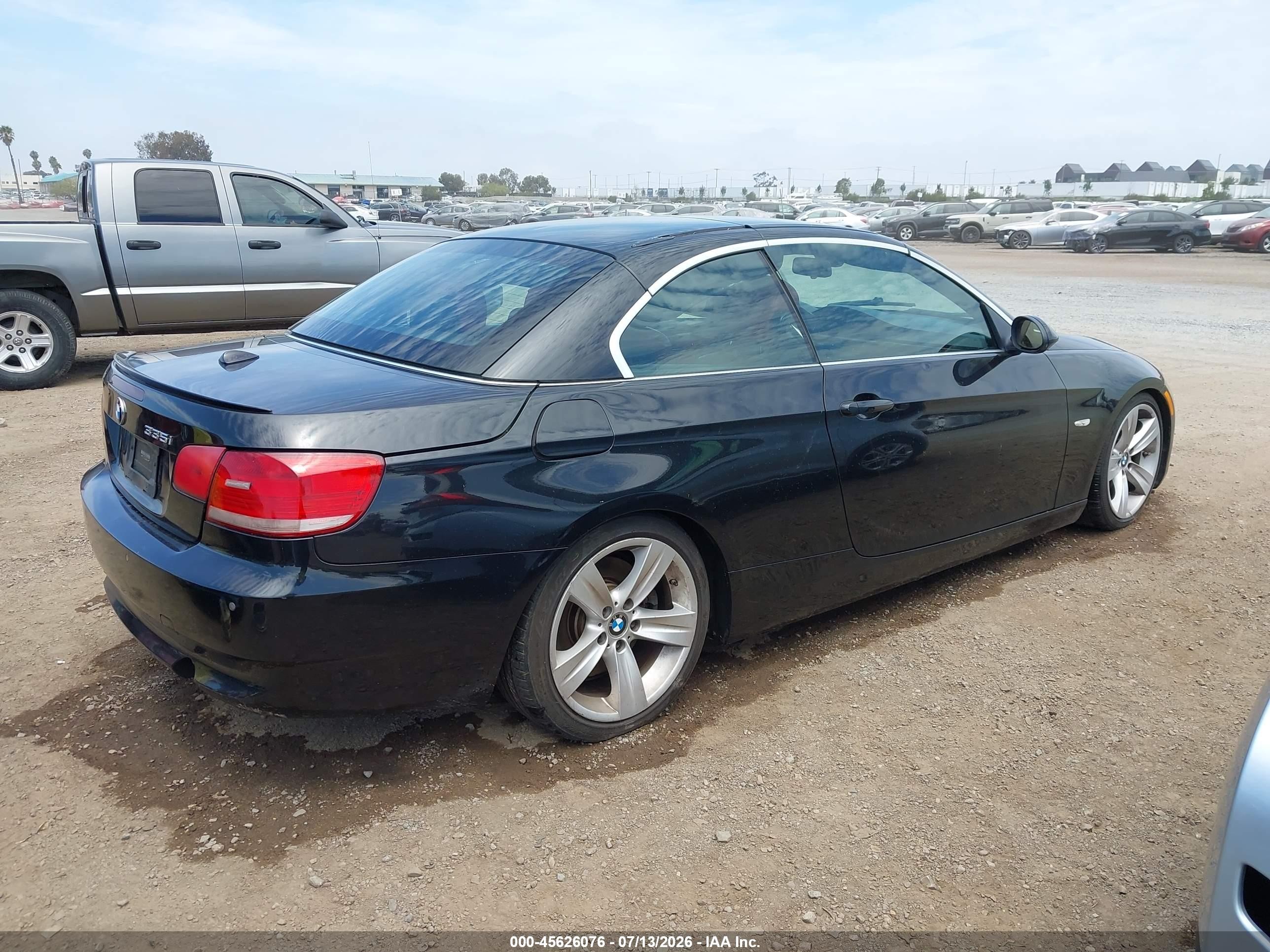 2008 Bmw 335i   Black vin: WBAWL73548PX53449