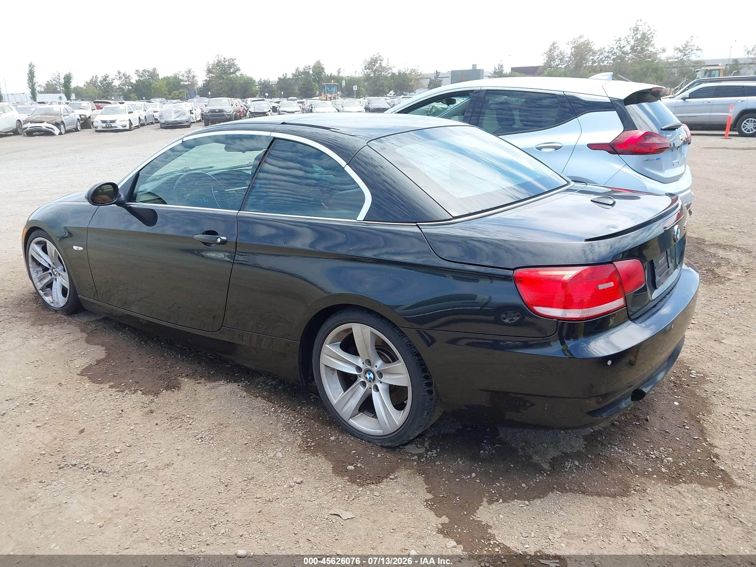 2008 Bmw 335i   Black vin: WBAWL73548PX53449