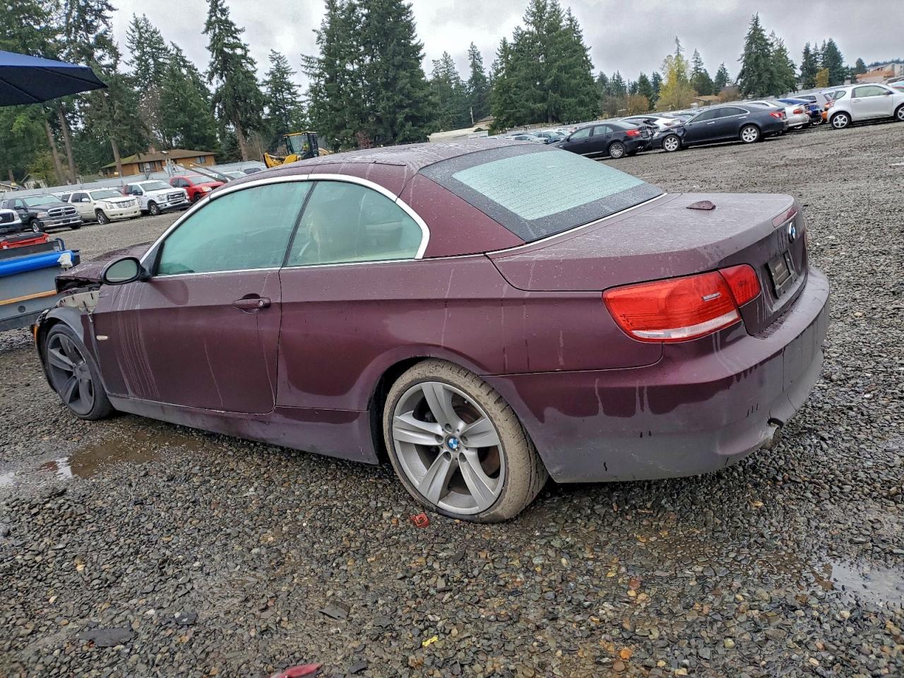 2007 Bmw 335 I Burgundy vin: WBAWL73557PX45973