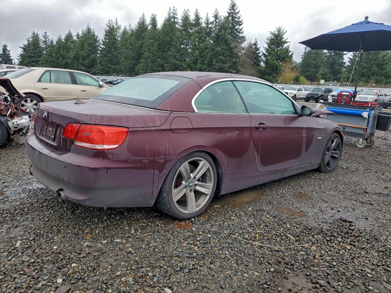 2007 Bmw 335 I Burgundy vin: WBAWL73557PX45973