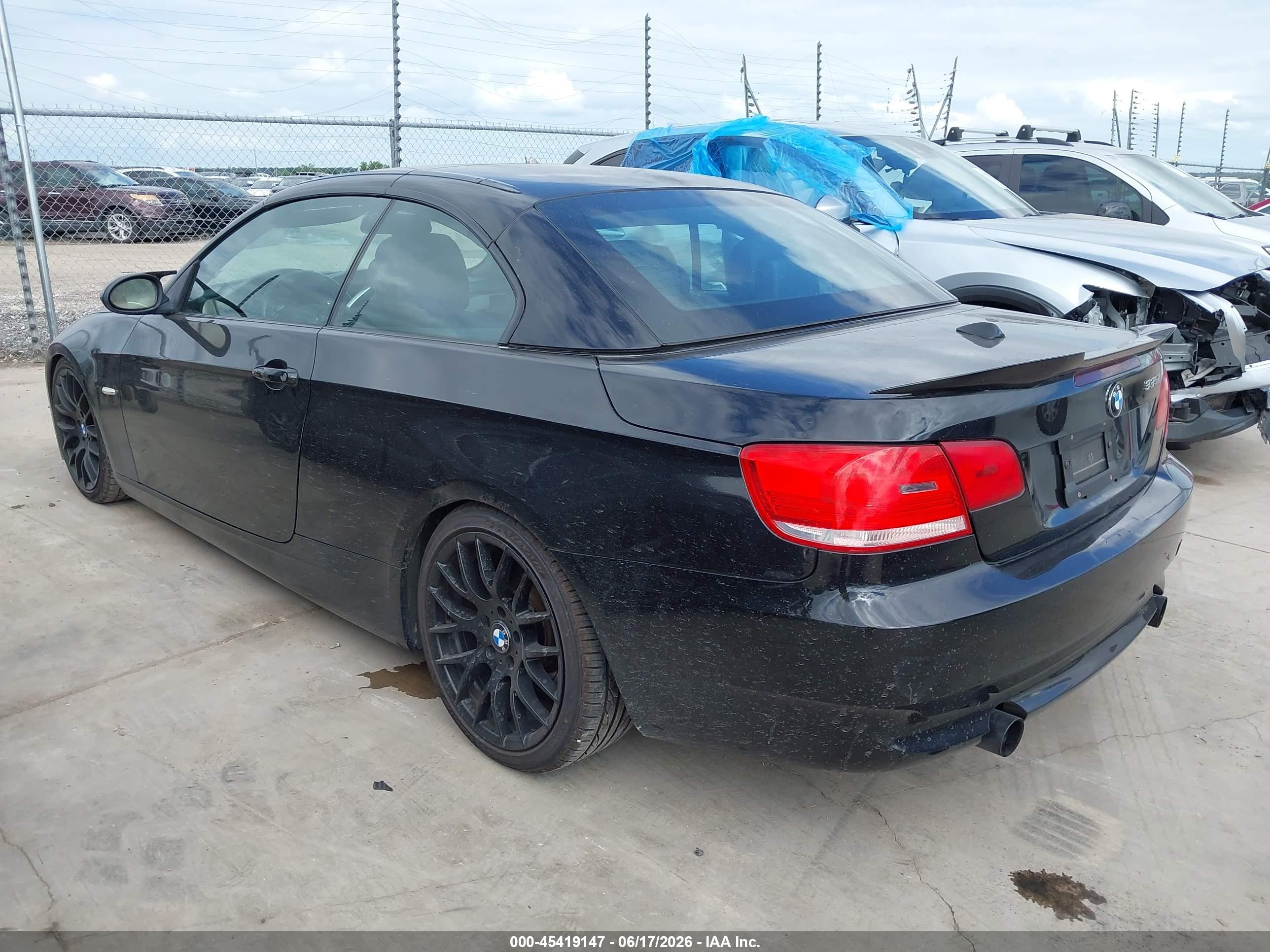 2007 Bmw 335i Black vin: WBAWL73567PX46484