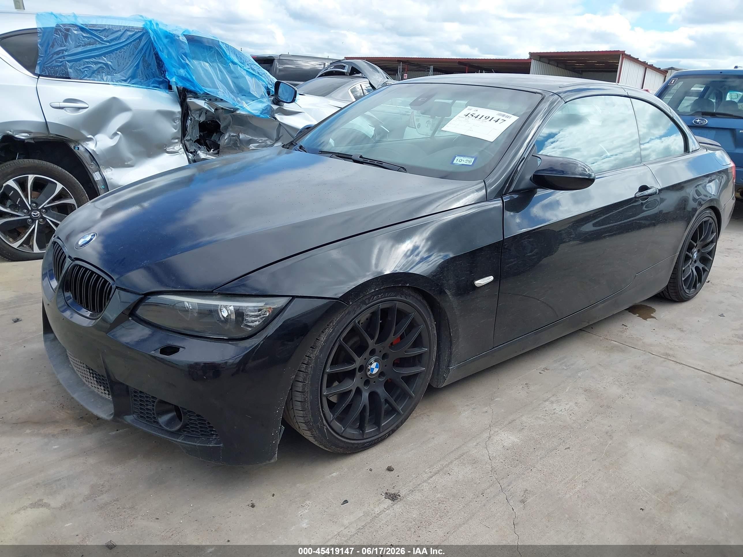 2007 Bmw 335i Black vin: WBAWL73567PX46484