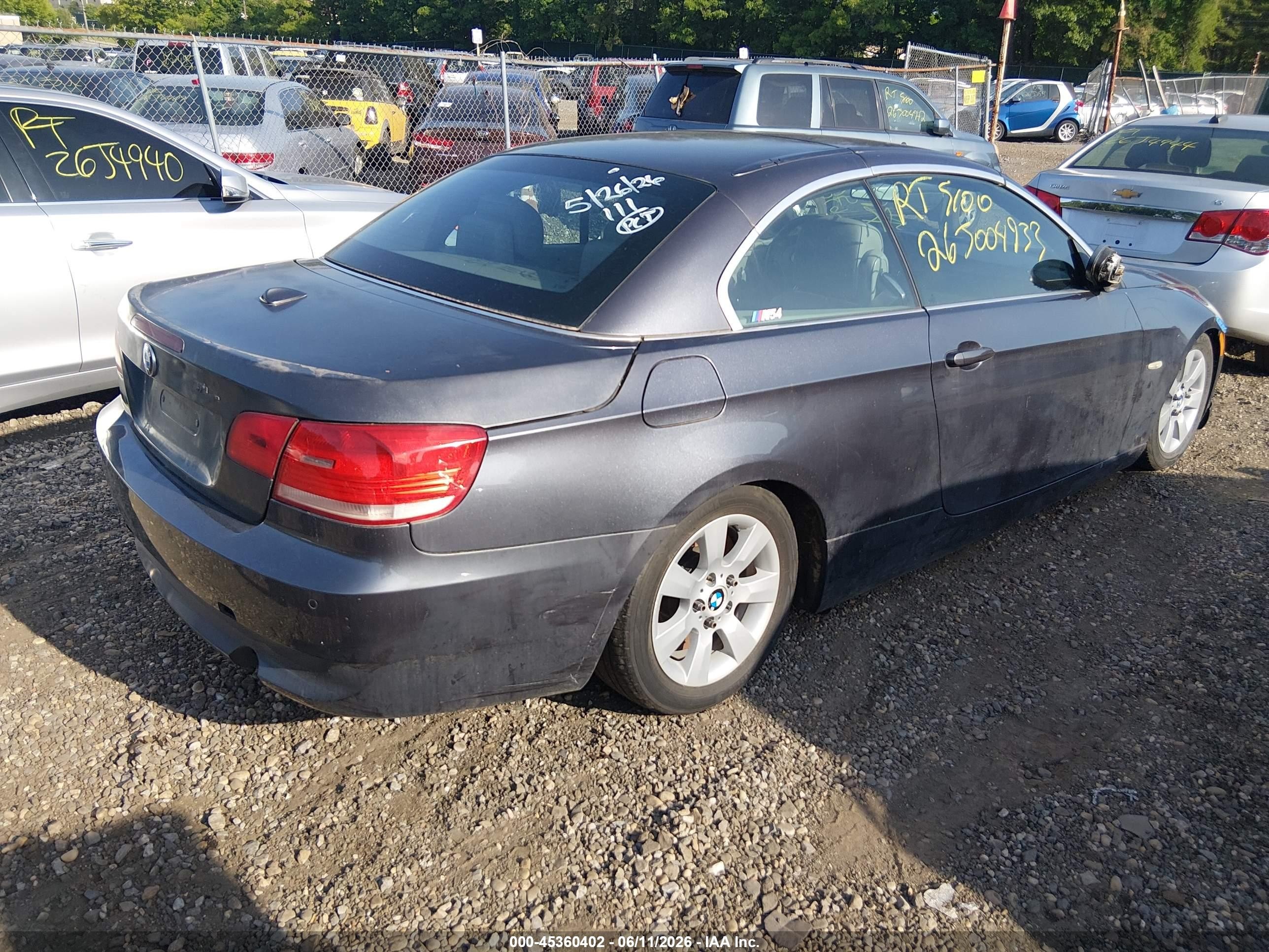 2008 Bmw 335i   Gray vin: WBAWL73598P178250