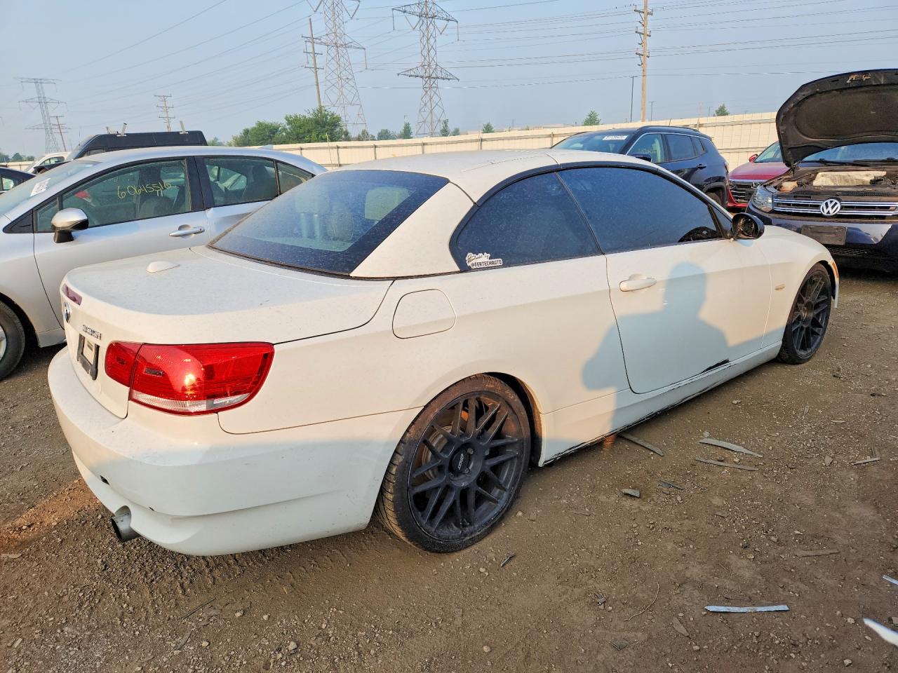 2008 Bmw 335 I White vin: WBAWL73598PX58064